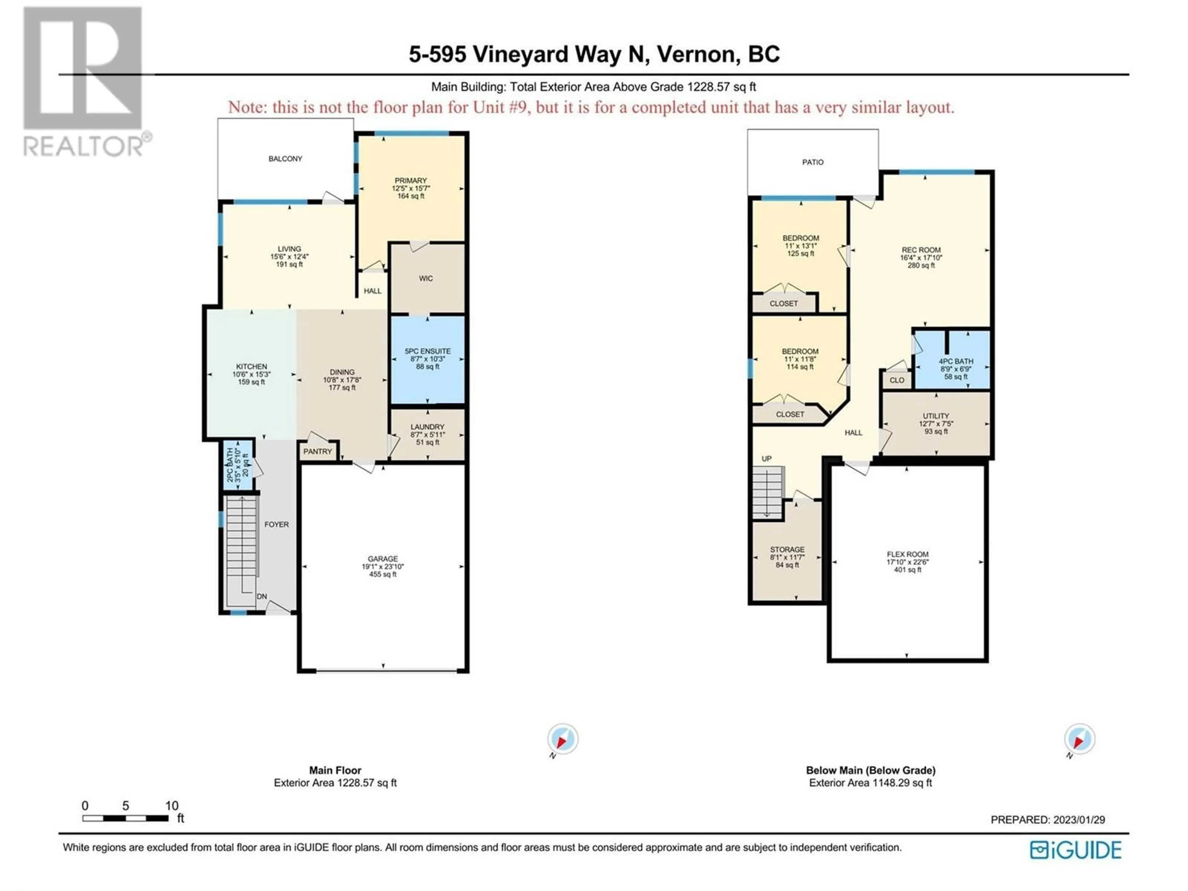 Floor plan for 9 - 595 VINEYARD WAY NORTH, Vernon British Columbia V1H2M2