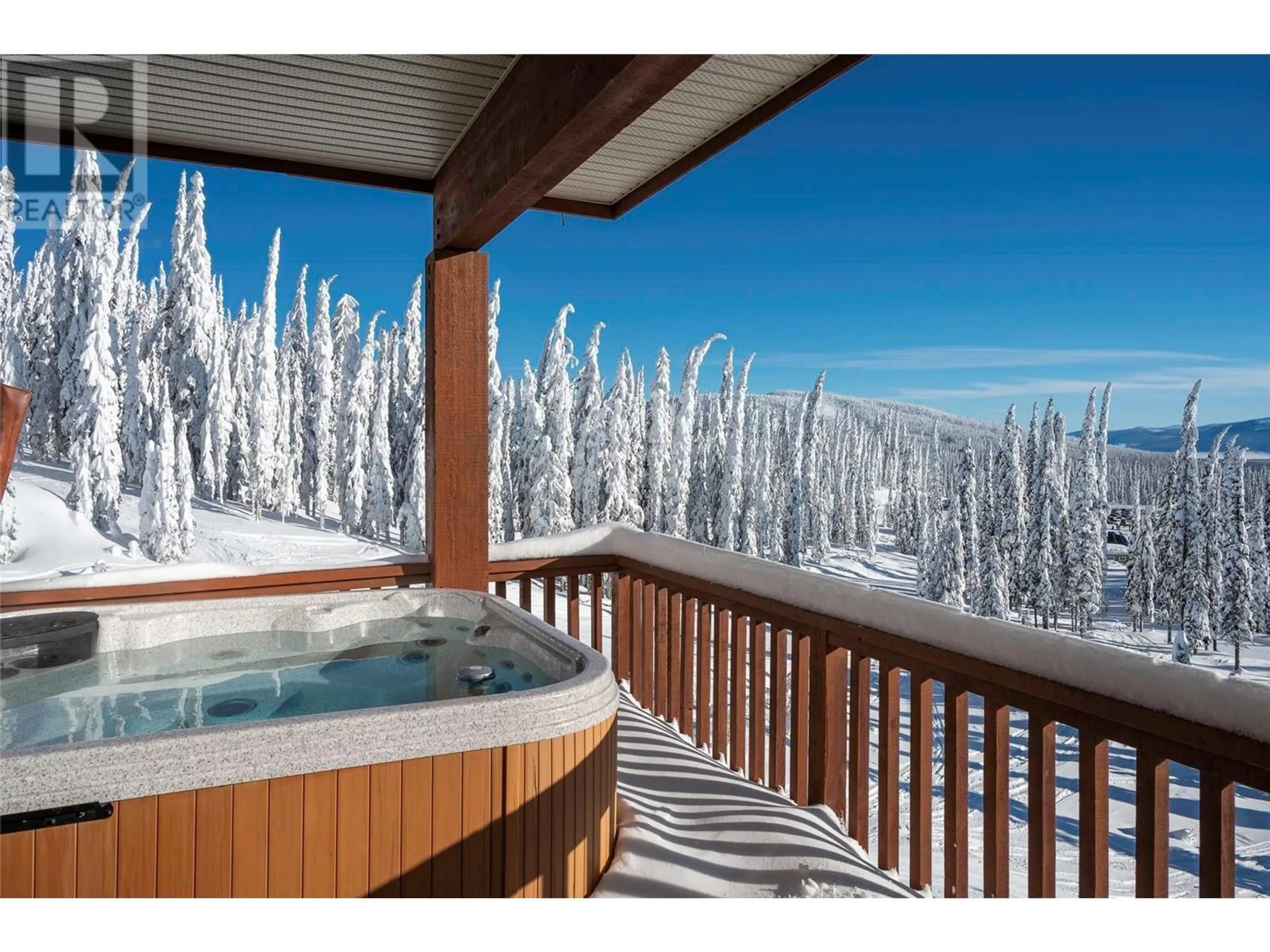 Patio, mountain view for 250 Feathertop Way Unit# 201, Big White British Columbia V1P1P3