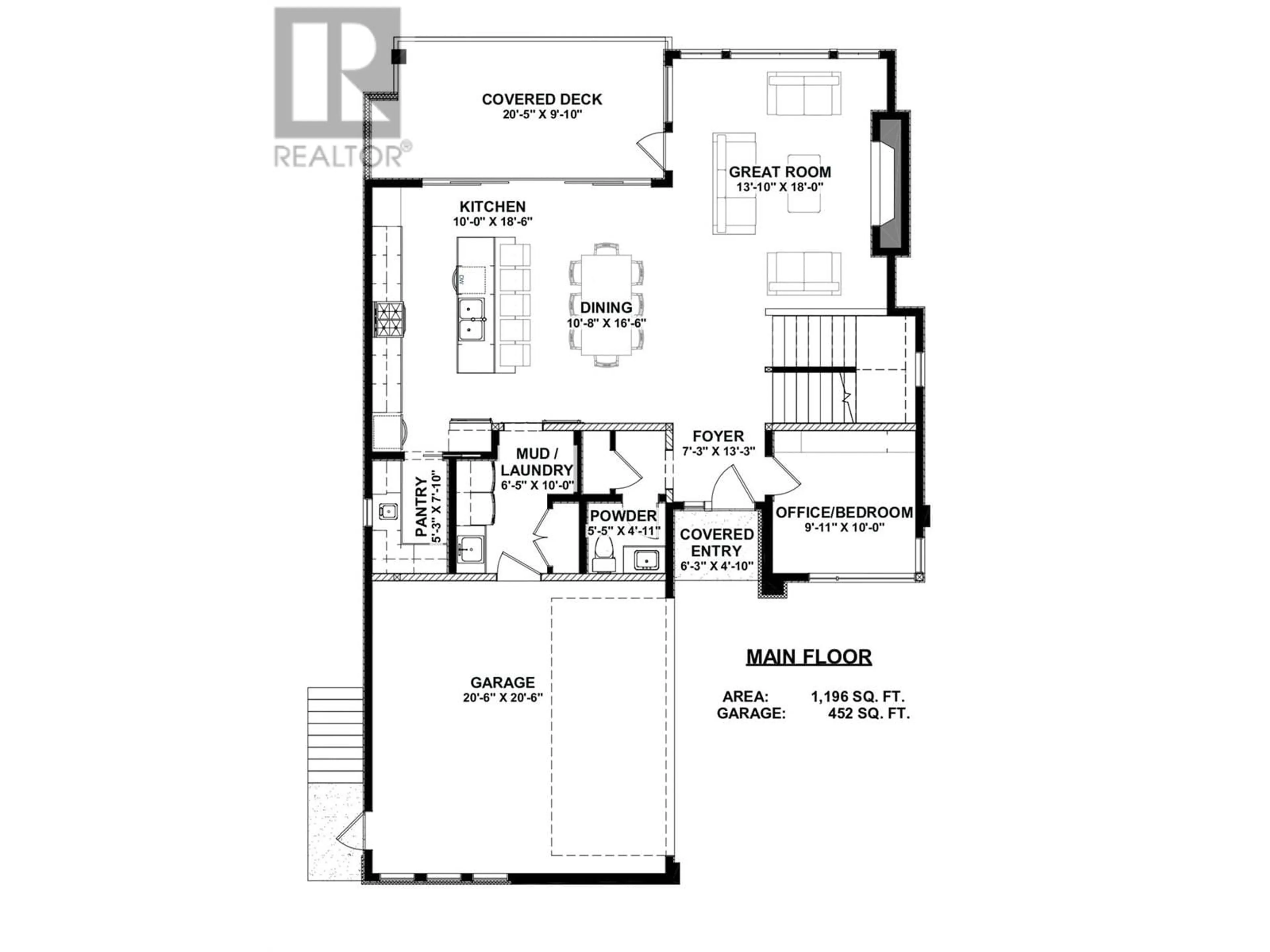 Floor plan for 3462 Hilltown Close, Kelowna British Columbia V1V0H4