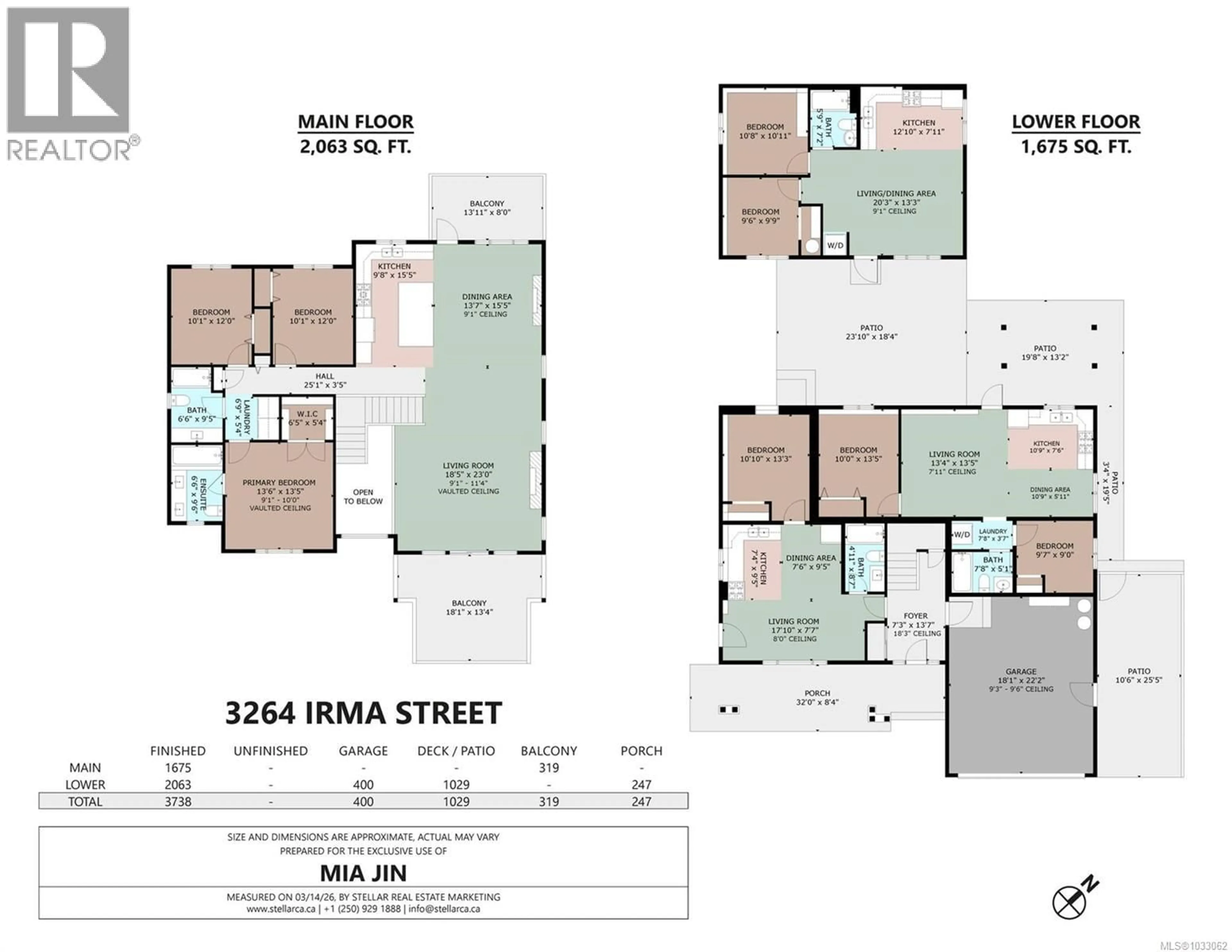 Floor plan for 3264 IRMA STREET, Saanich British Columbia V8Z3R8