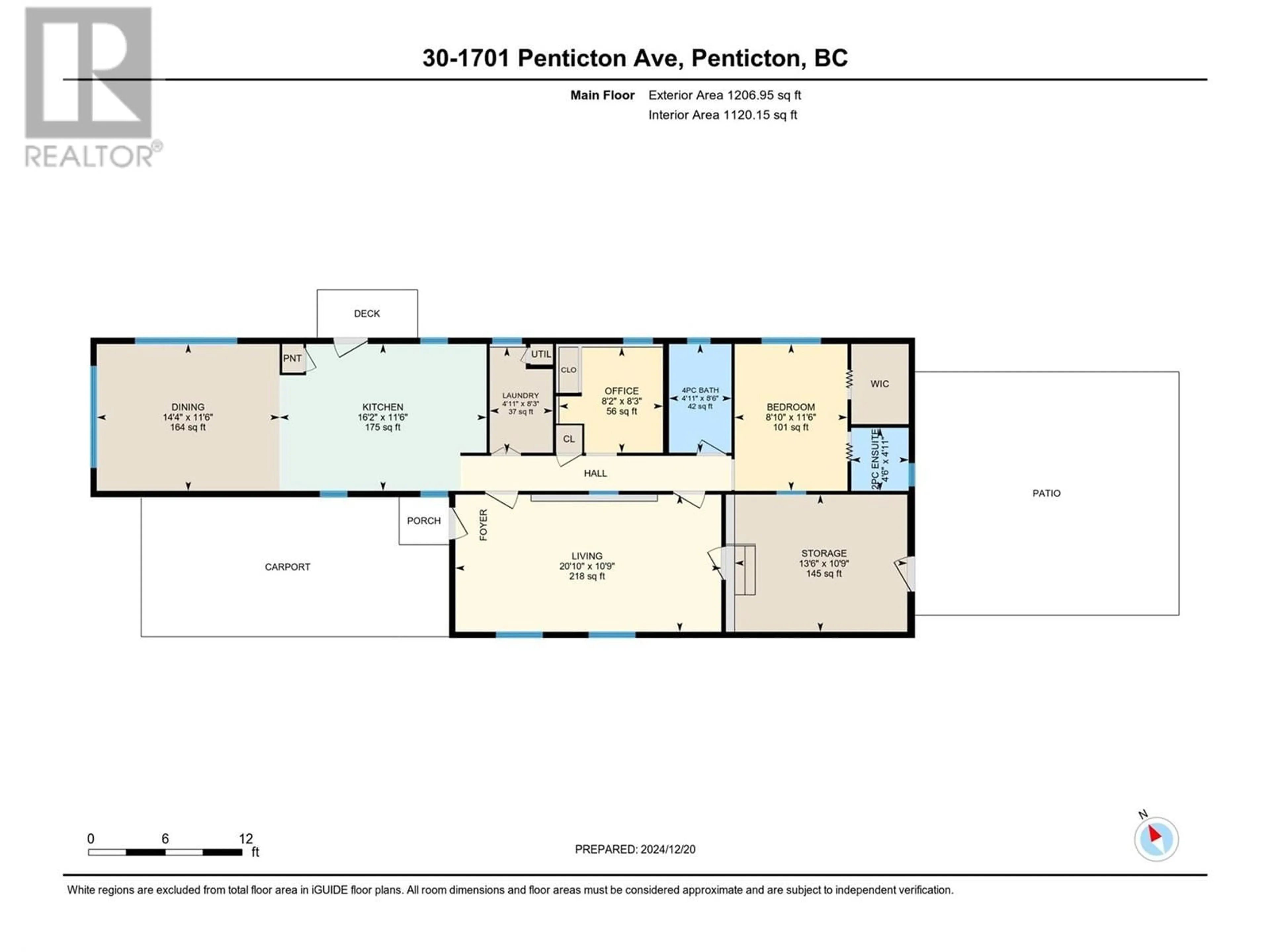 Floor plan for 1701 Penticton Avenue Unit# 30, Penticton British Columbia V2A2N6