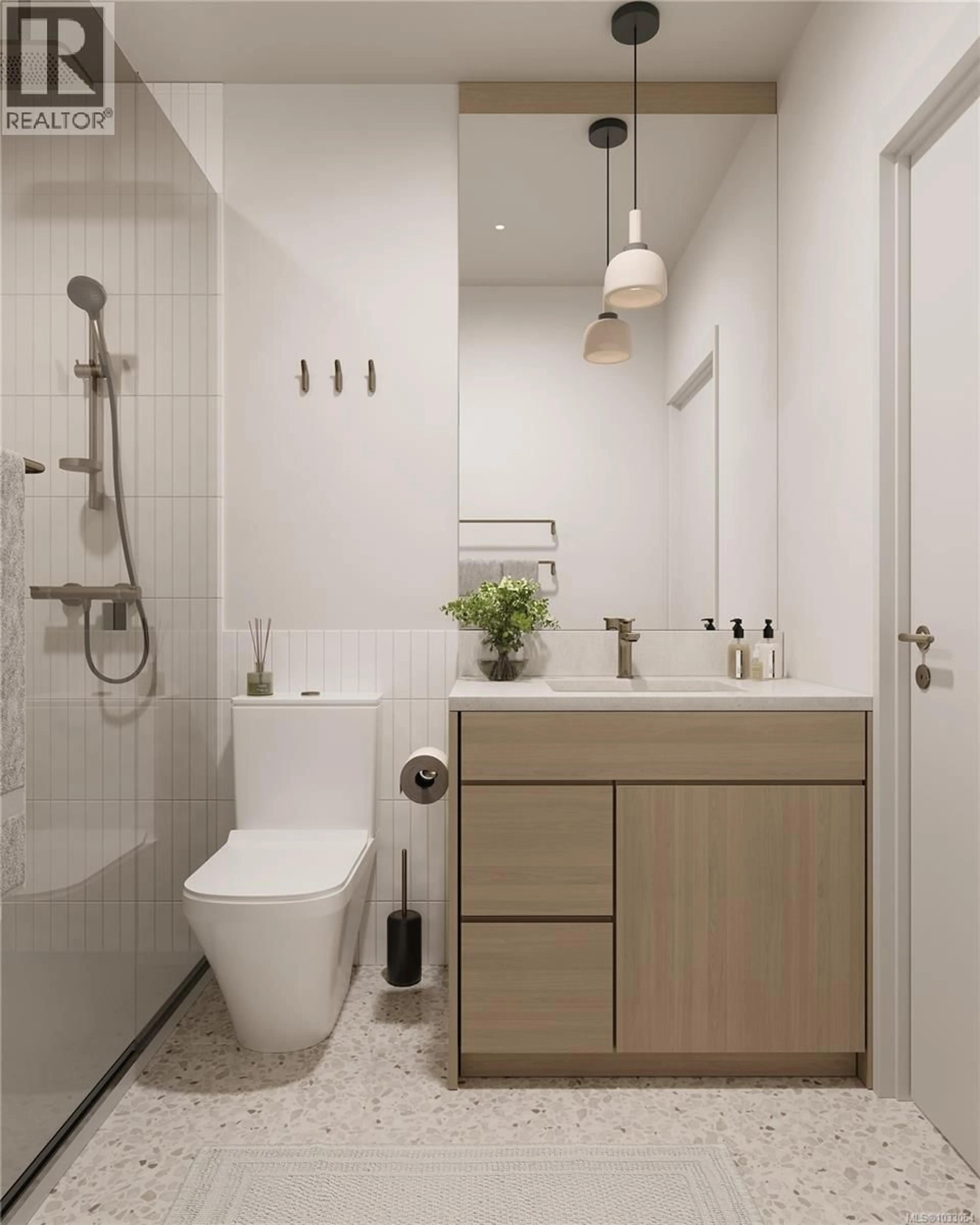 Contemporary bathroom, ceramic/tile floor for 1 - 1056 DUNSMUIR ROAD, Esquimalt British Columbia V9A5C5