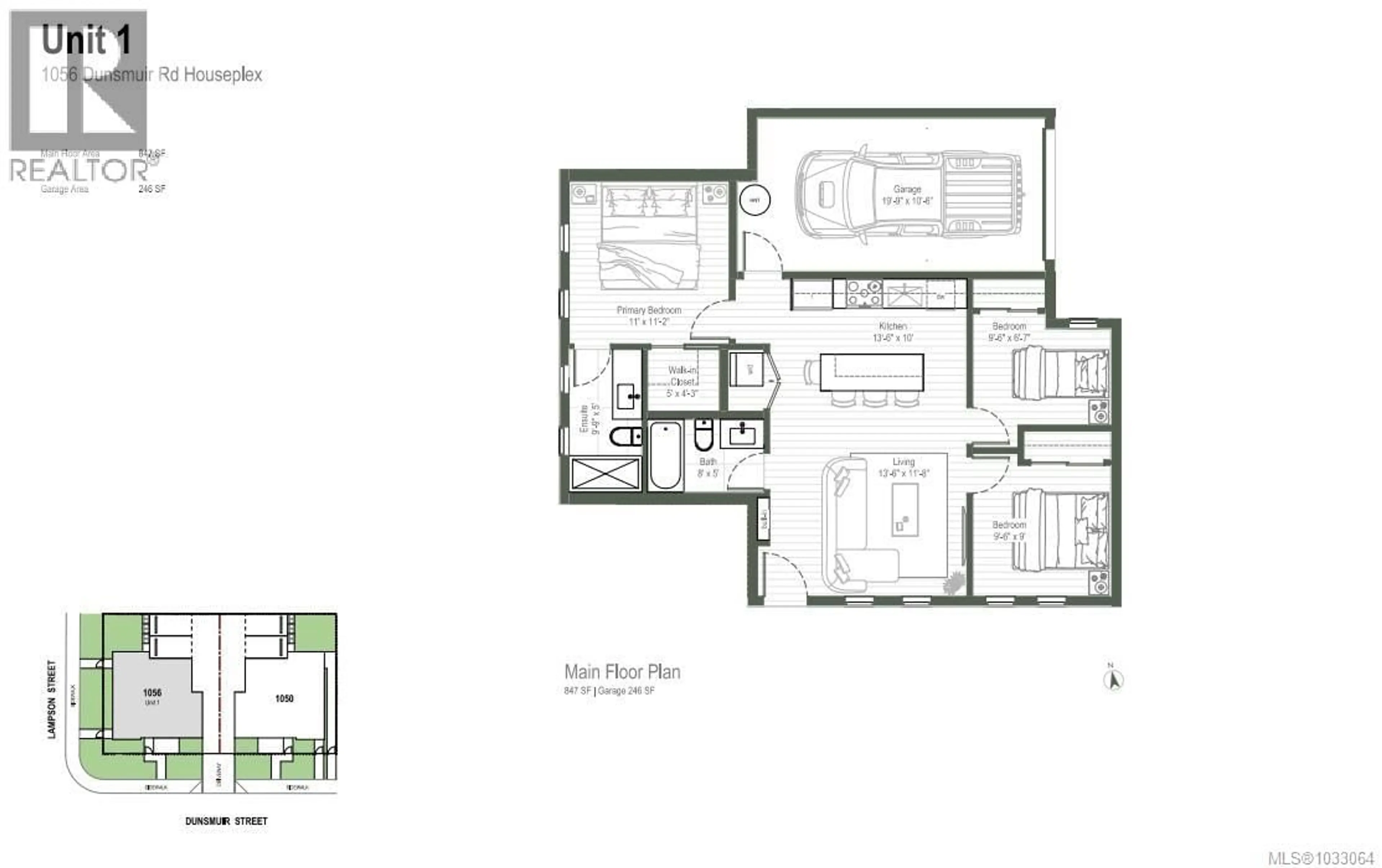Floor plan for 1 - 1056 DUNSMUIR ROAD, Esquimalt British Columbia V9A5C5