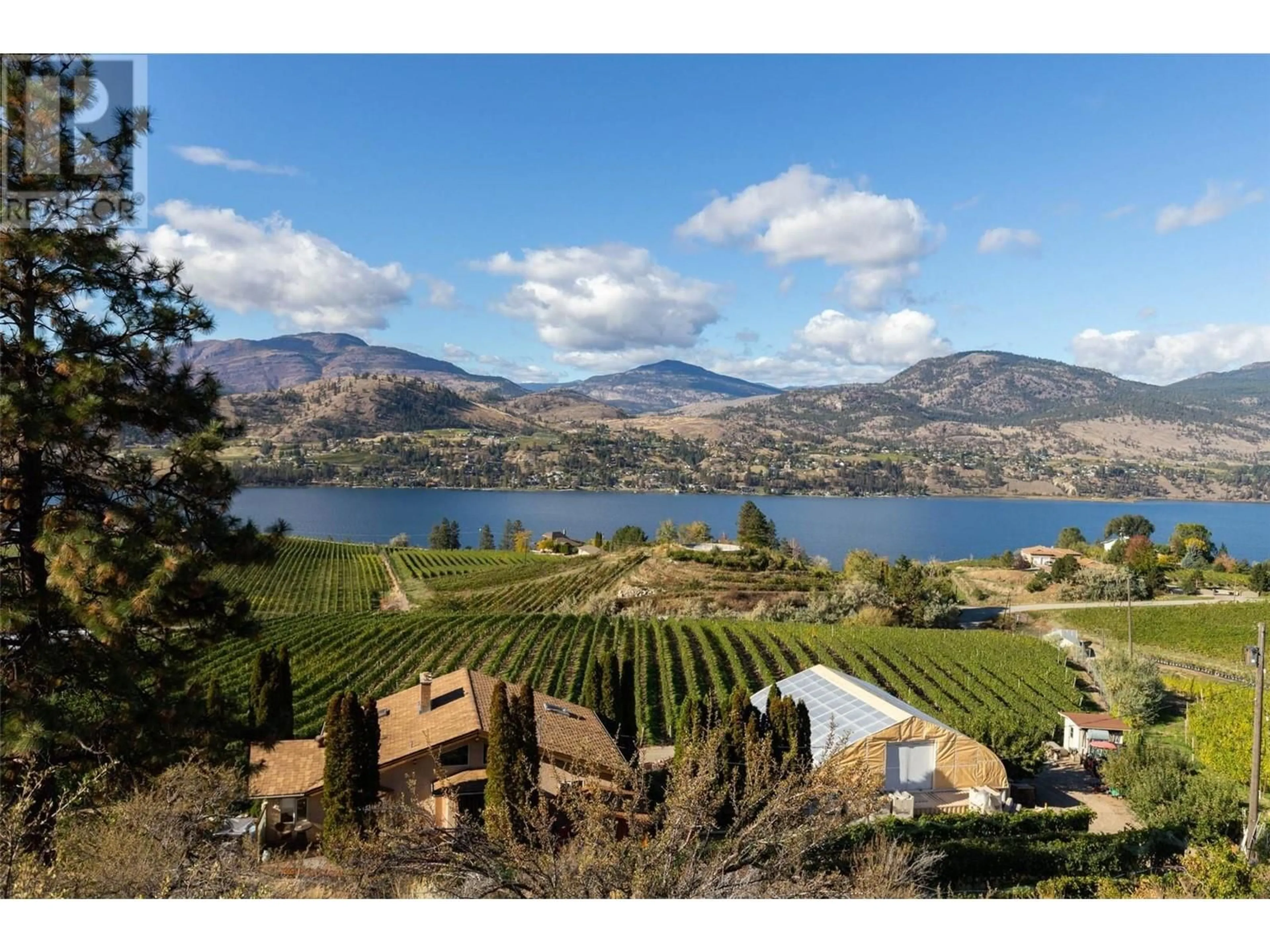 A pic from outside/outdoor area/front of a property/back of a property/a pic from drone, water/lake/river/ocean view for 385 MATHESON ROAD, Okanagan Falls British Columbia V0H1R5