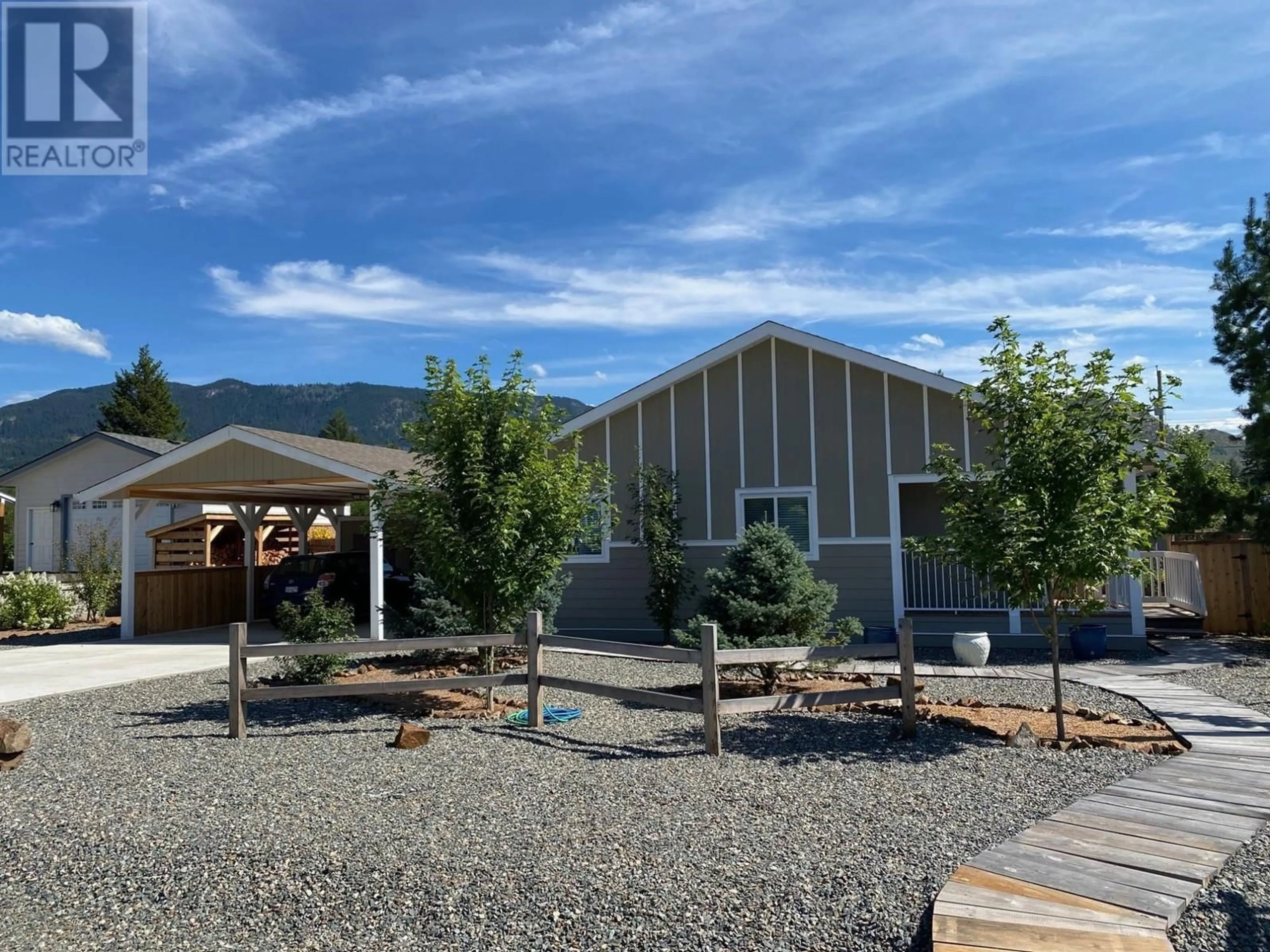 A pic from outside/outdoor area/front of a property/back of a property/a pic from drone, mountain view for 458 Siska Drive, Barriere British Columbia V0E1E0