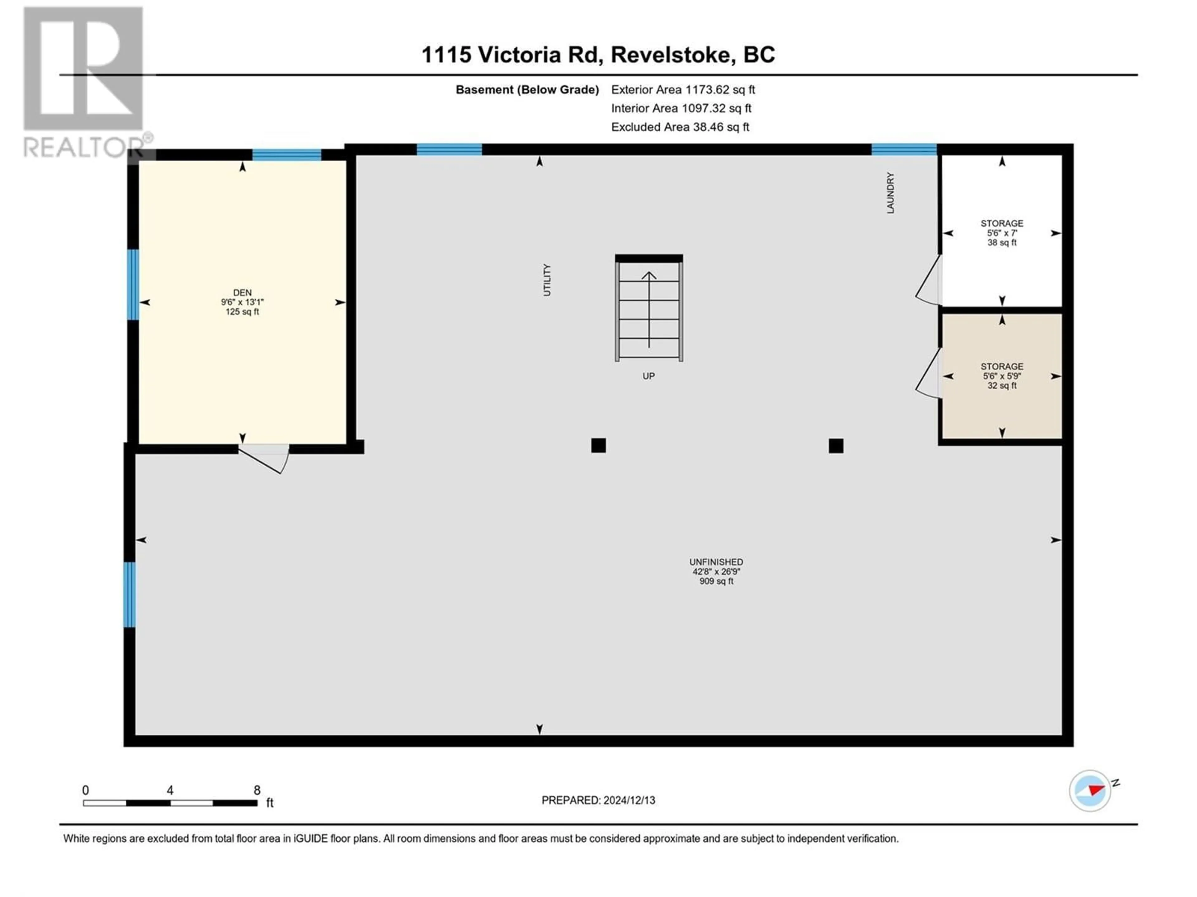 Floor plan for 1115 VICTORIA ROAD WEST, Revelstoke British Columbia V0E2S0