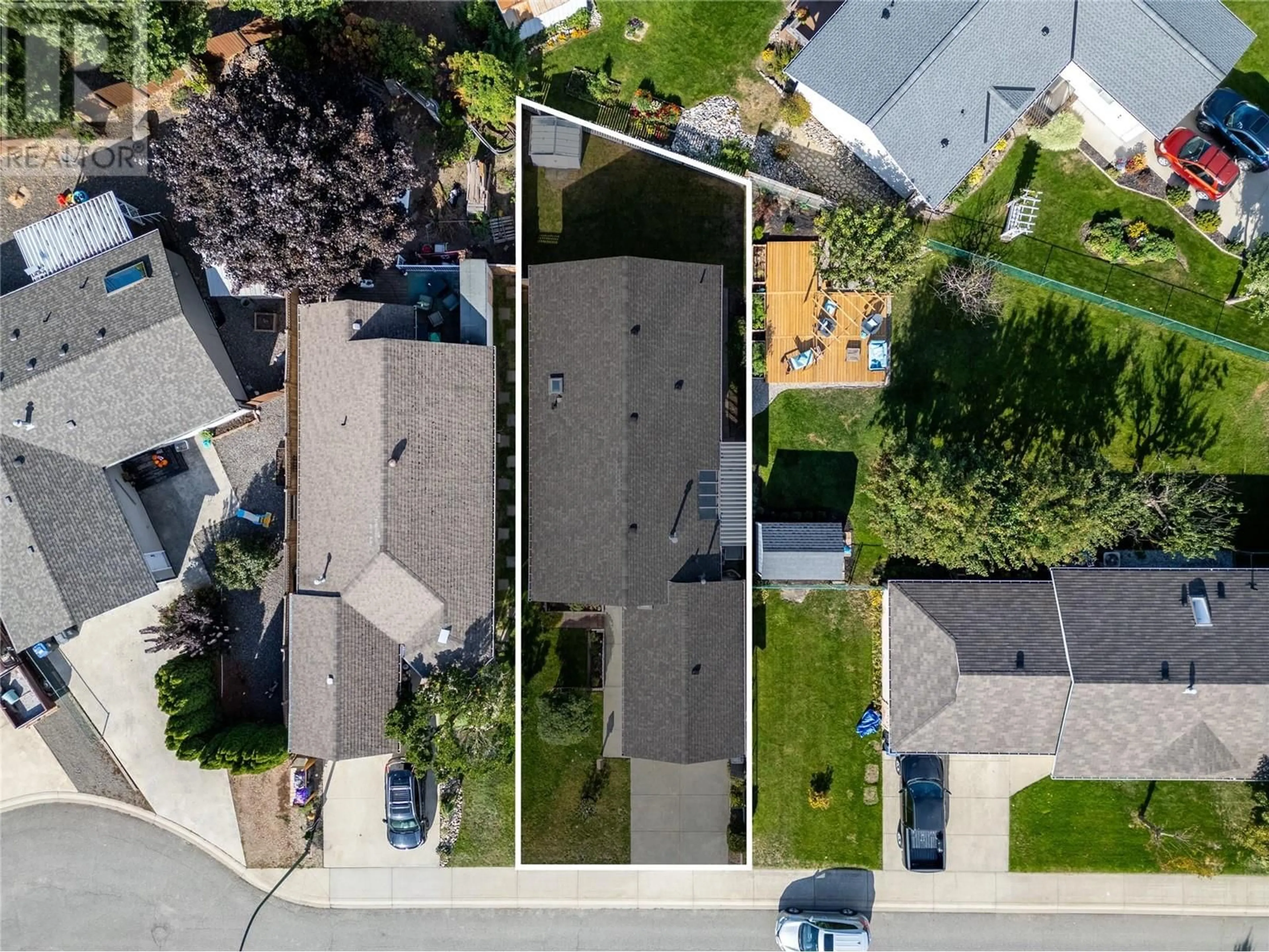 A pic from outside/outdoor area/front of a property/back of a property/a pic from drone, street for 130 Leighton Avenue, Chase British Columbia V0E1M0