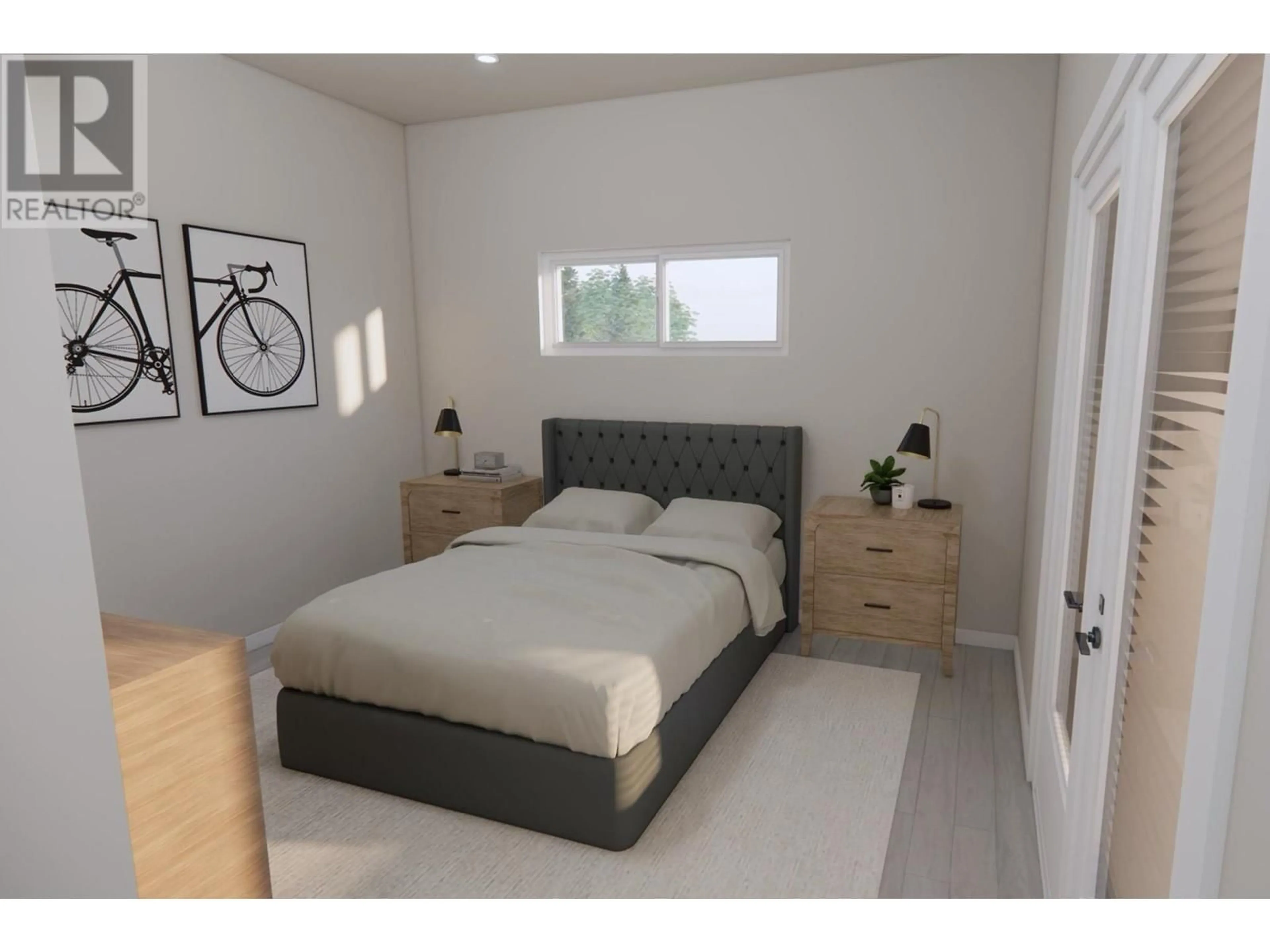 Bedroom with bed, wood/laminate floor for 1681 COLDWATER AVENUE, Merritt British Columbia V1K1R6