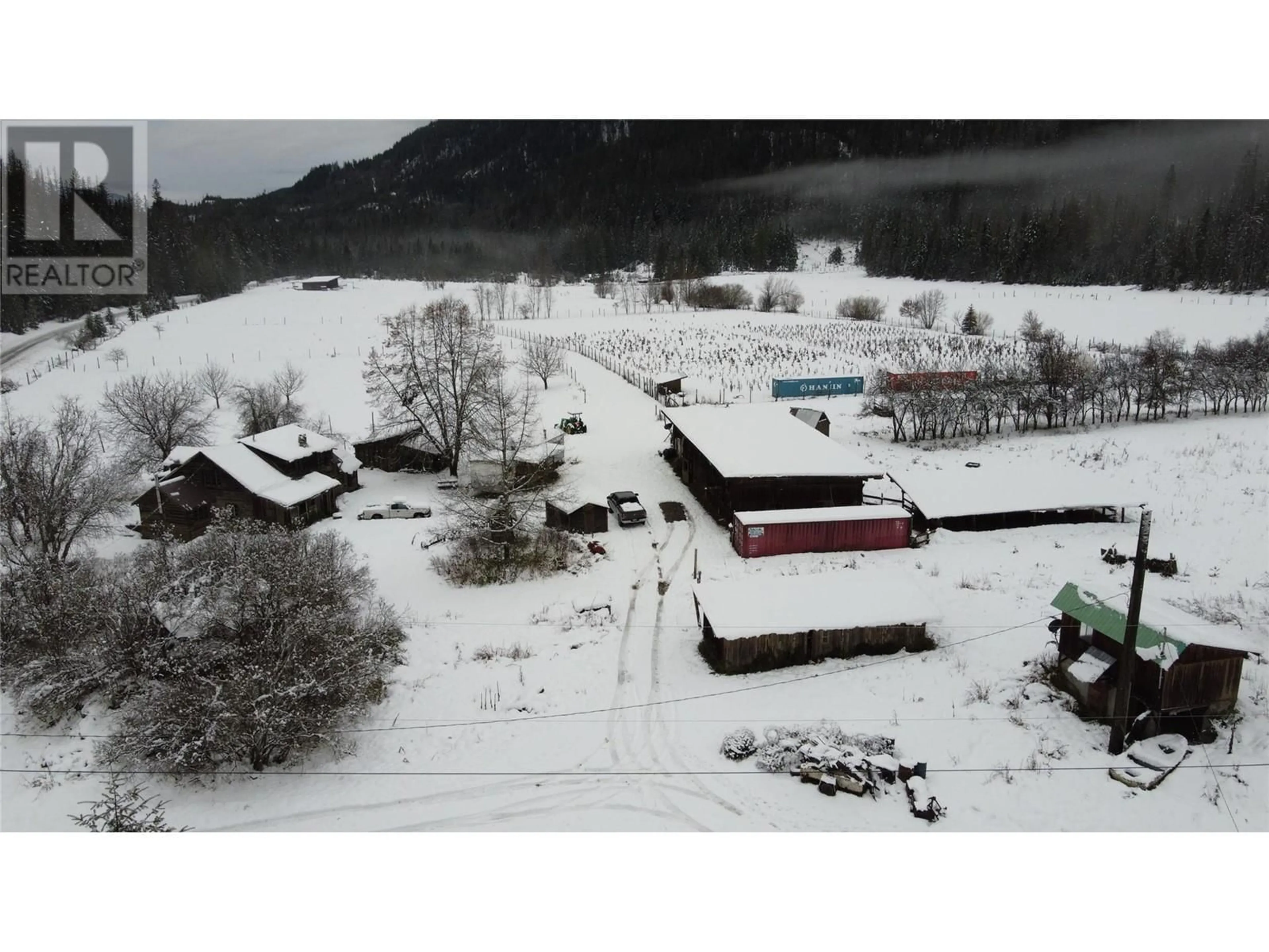 A pic from outside/outdoor area/front of a property/back of a property/a pic from drone, mountain view for 5795 KASLO SOUTH Road, Kaslo British Columbia V0G1M0