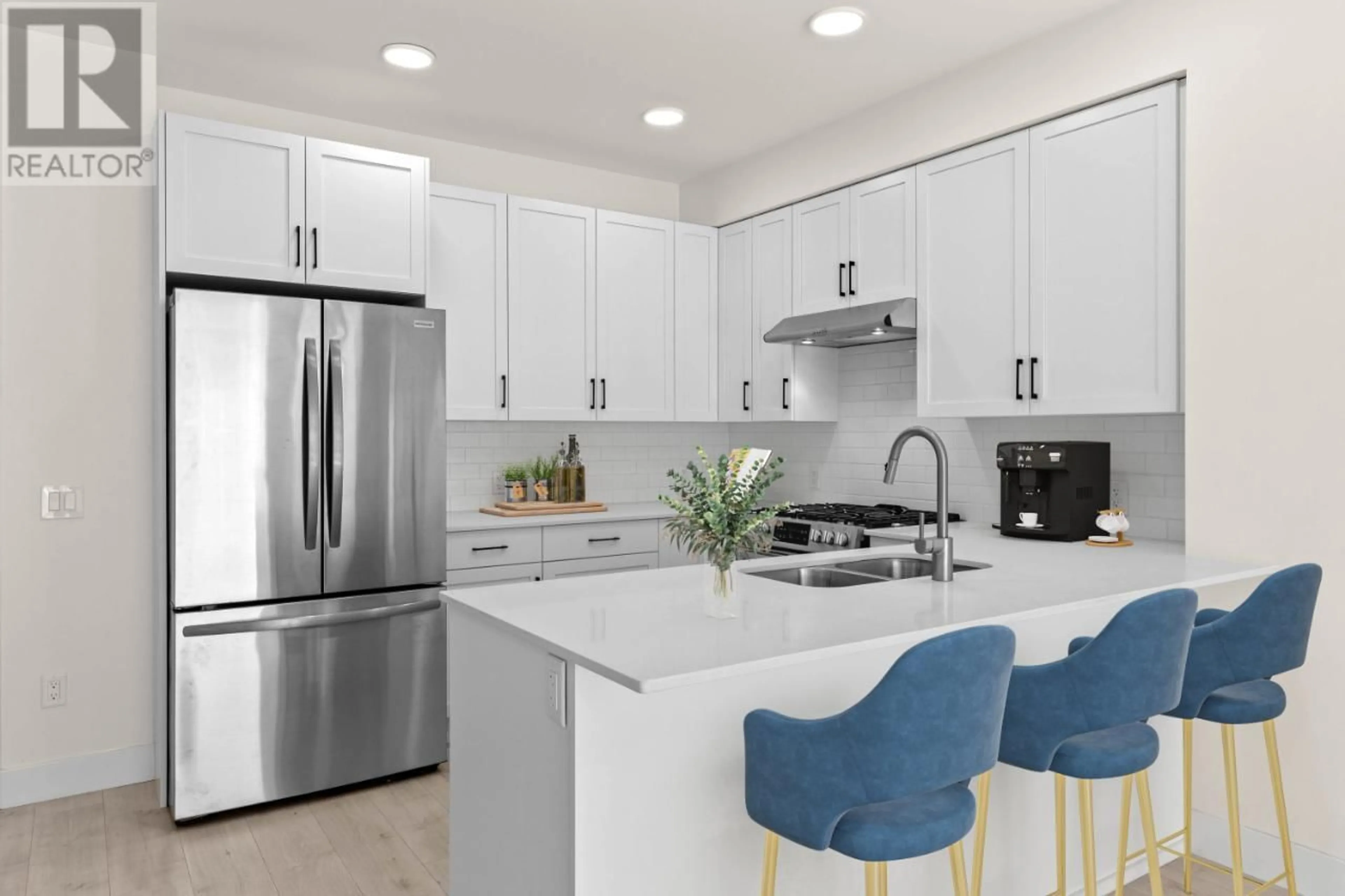 Open concept kitchen, ceramic/tile floor for 306 - 651 DUNES DRIVE, Kamloops British Columbia V2H1T7