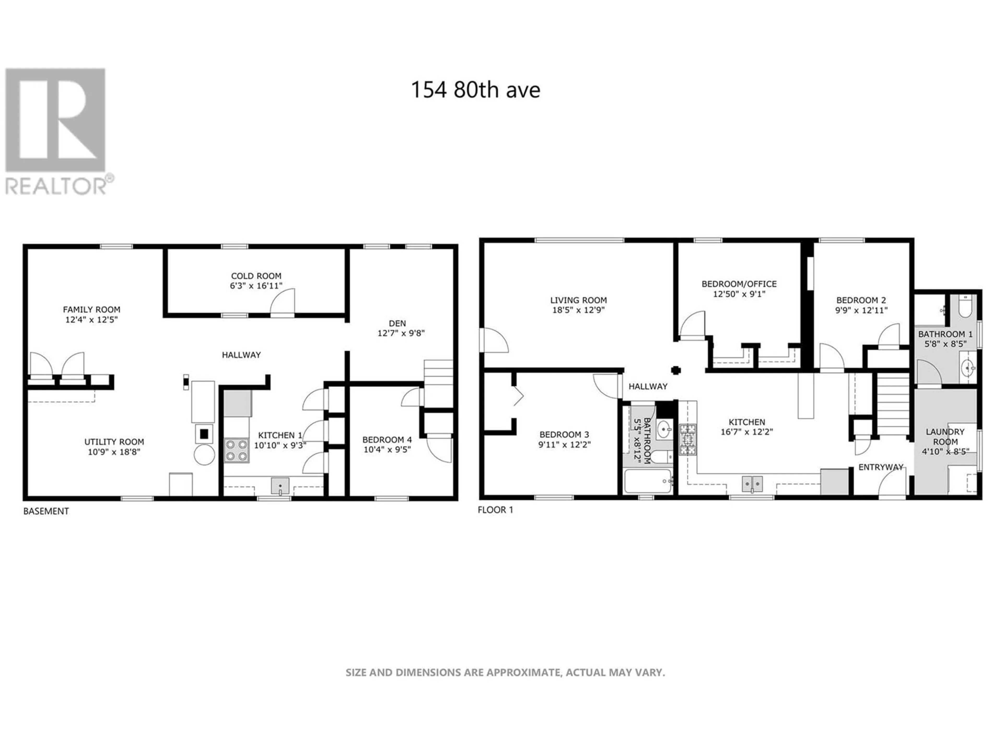 Floor plan for 154 80TH Avenue, Grand Forks British Columbia V0H1H0