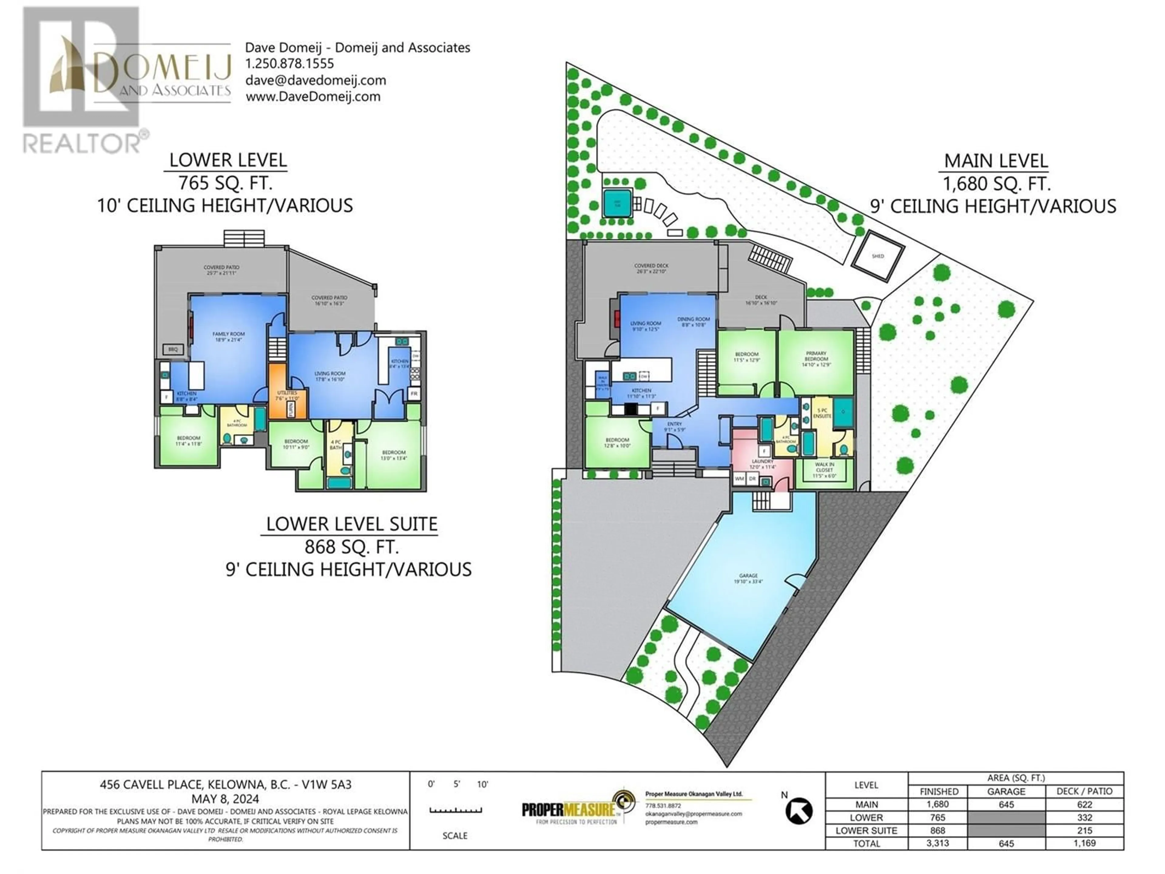 Floor plan for 456 Cavell Place, Kelowna British Columbia V1W3A3