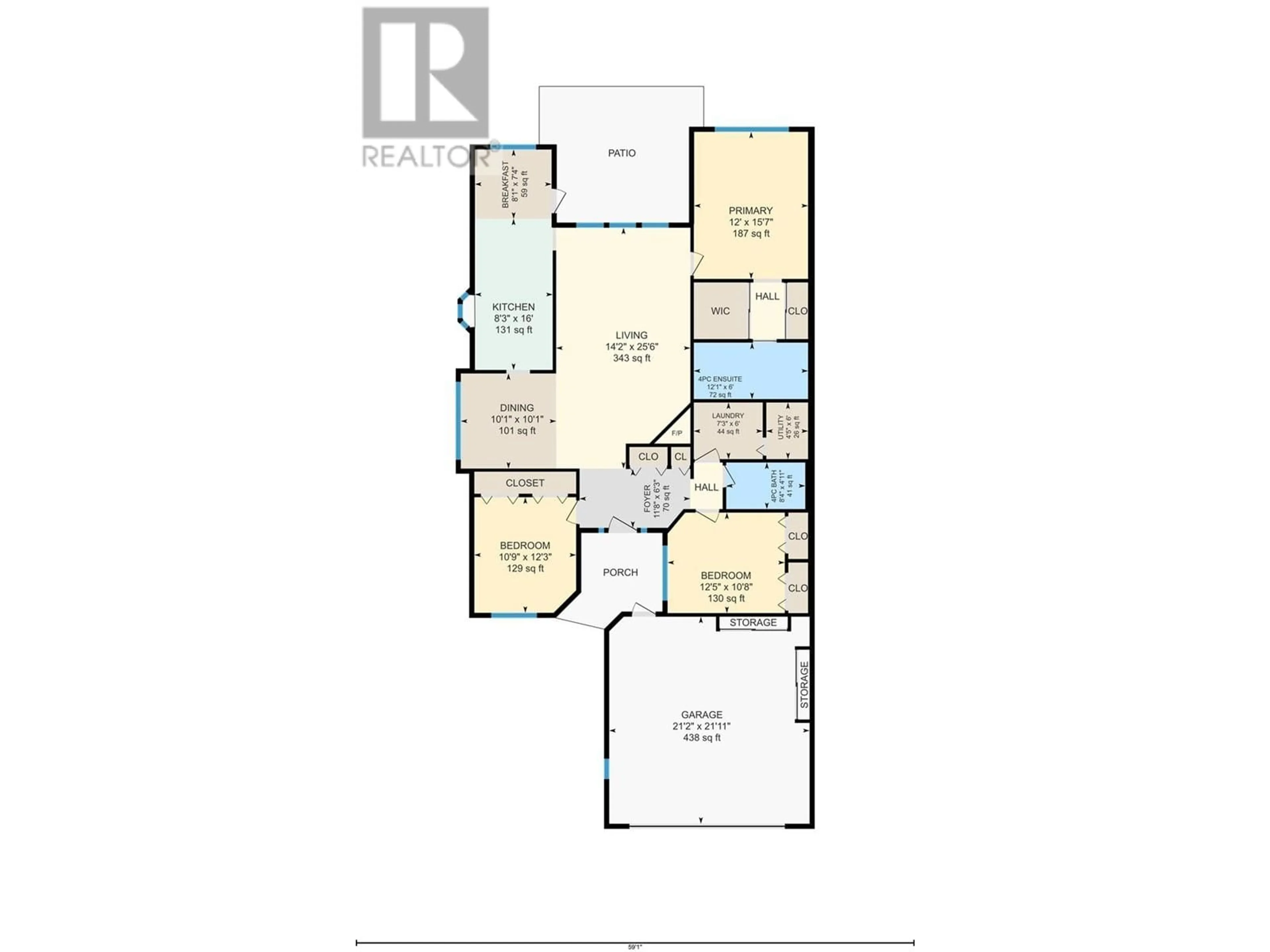 Floor plan for 1082 Lanfranco Road, Kelowna British Columbia V1W3W5