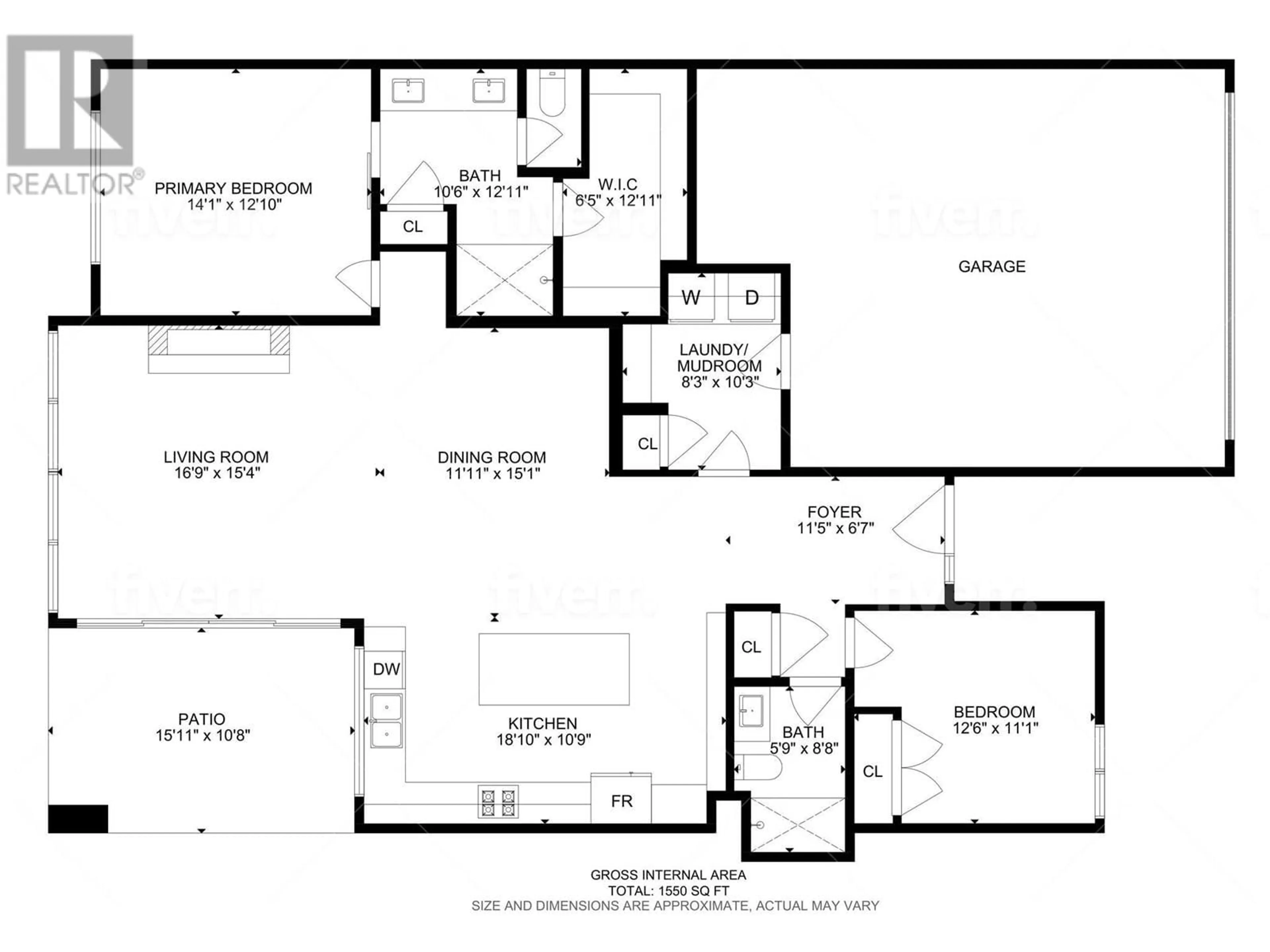 Floor plan for 484 Sparrow Hawk Court, Kelowna British Columbia V1W0A6