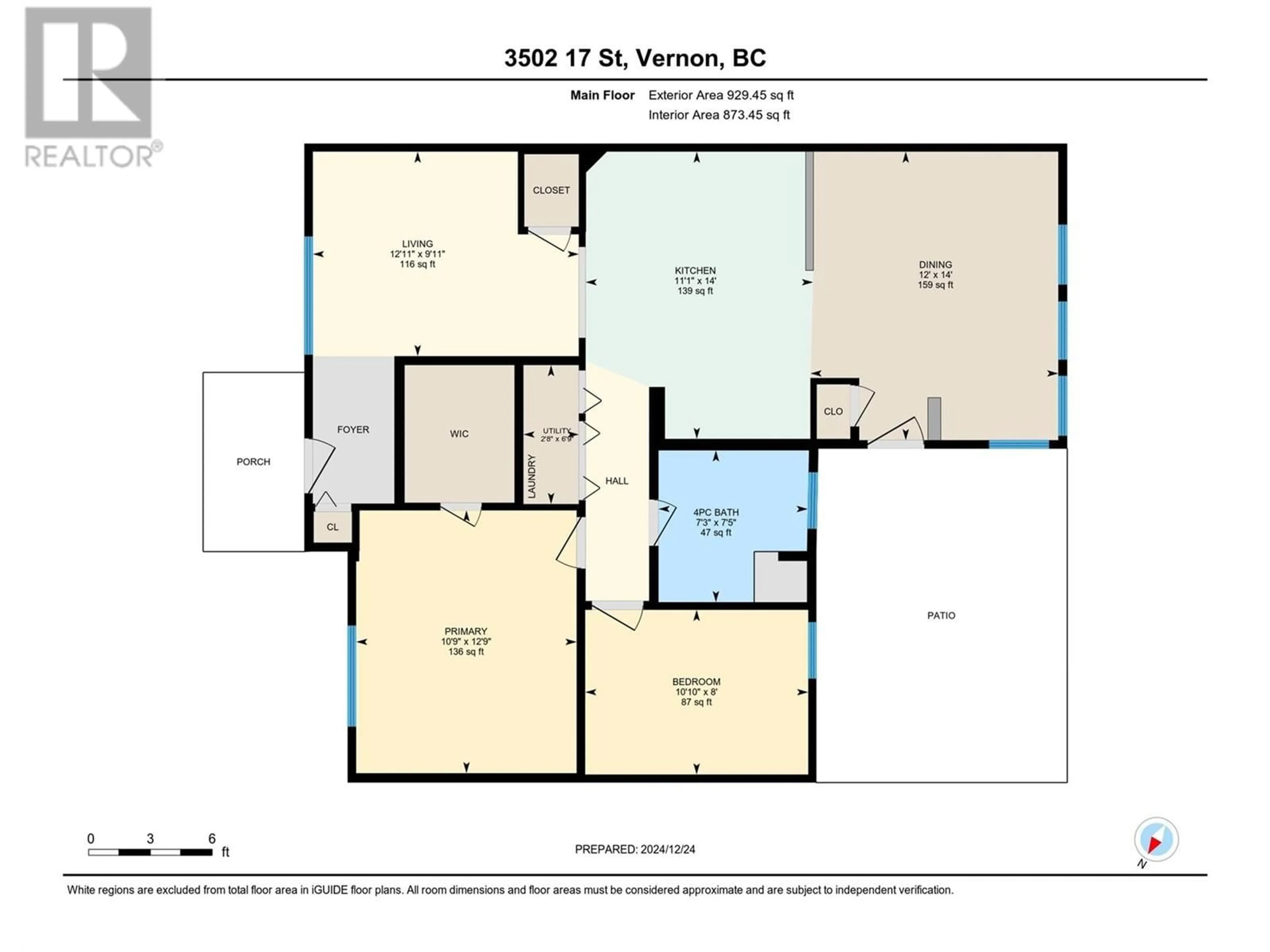 Floor plan for 3502 17th Street, Vernon British Columbia V1T3Z1