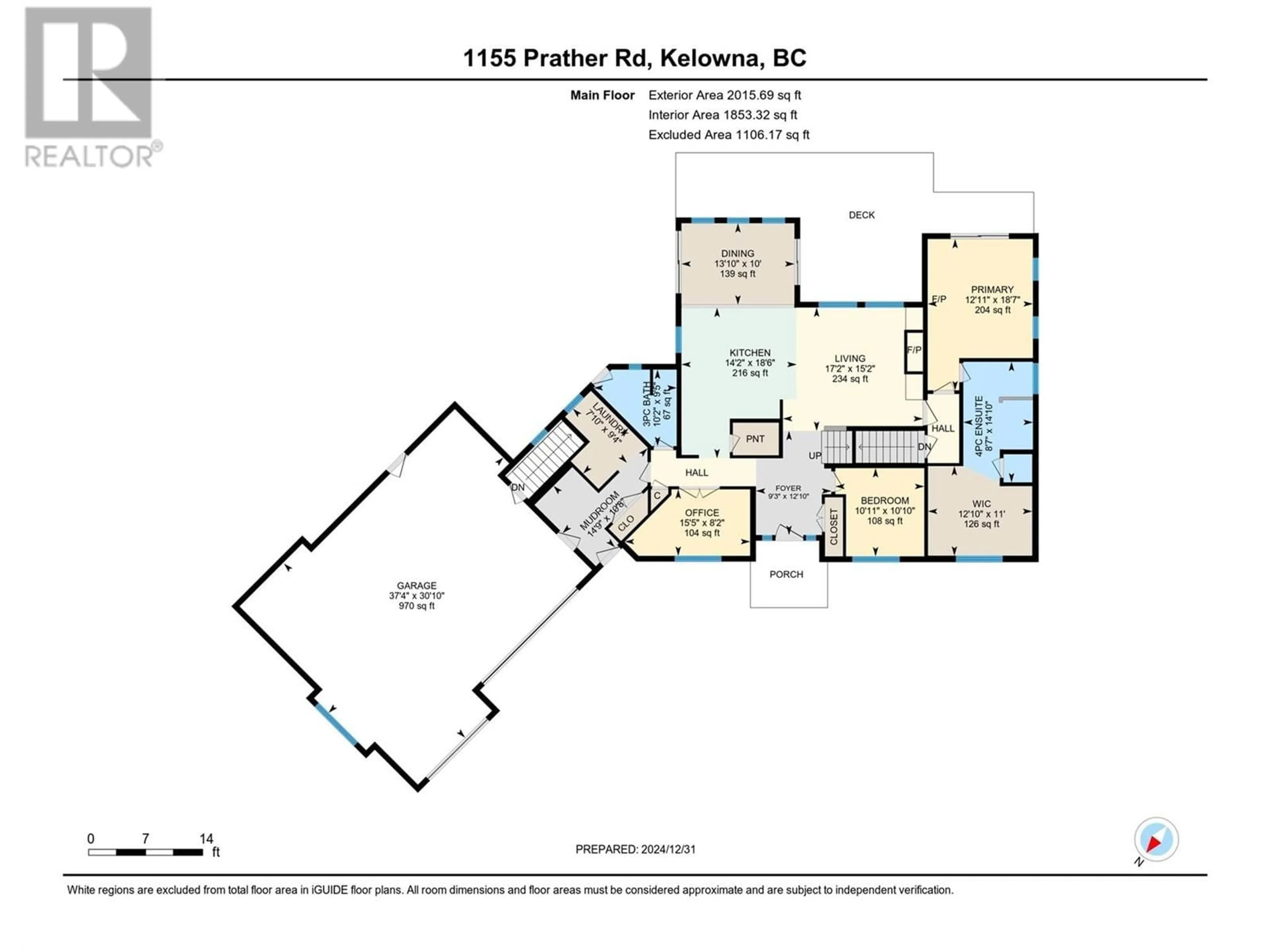 Floor plan for 1155 PRATHER Road, Kelowna British Columbia V1P1H6