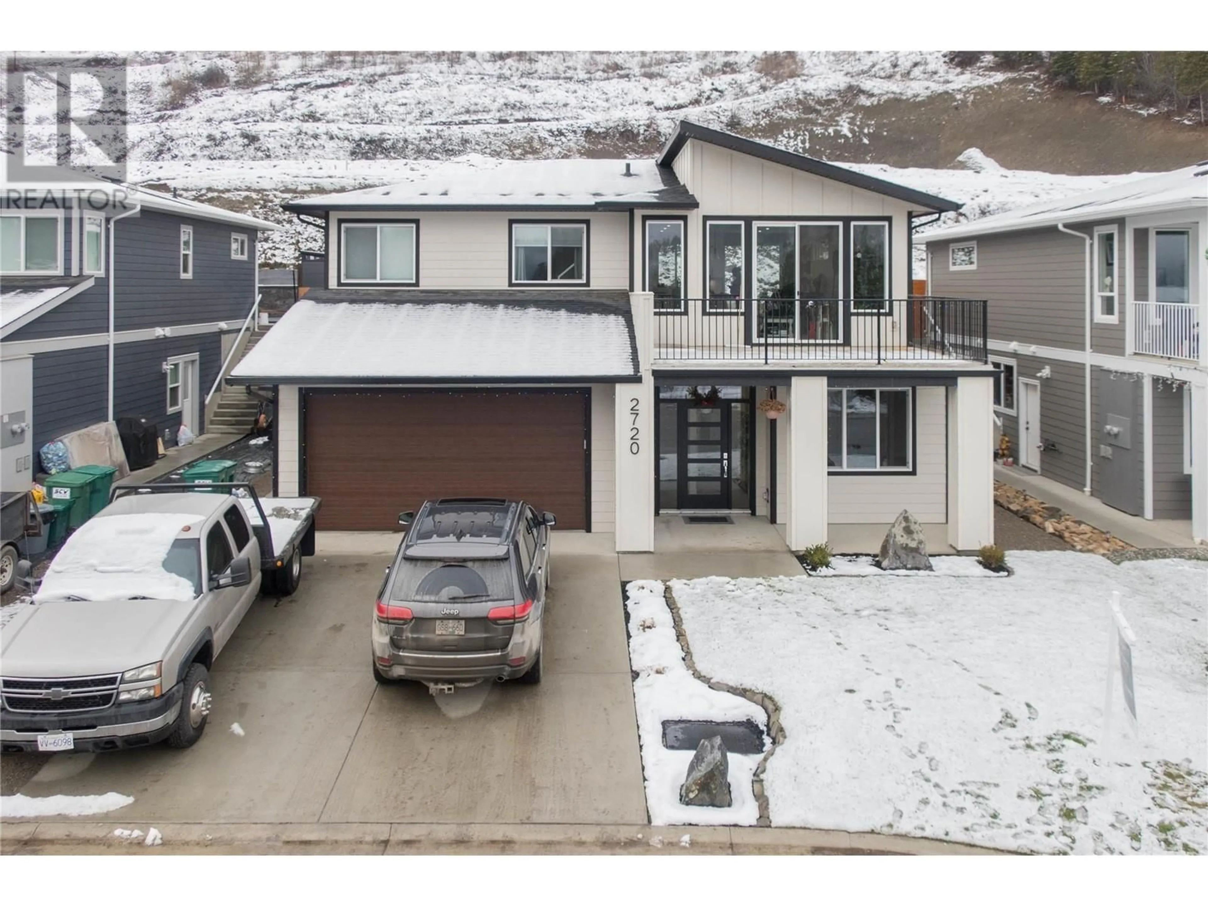 A pic from outside/outdoor area/front of a property/back of a property/a pic from drone, street for 2720 Cedar Ridge Street, Lumby British Columbia V0E2G5