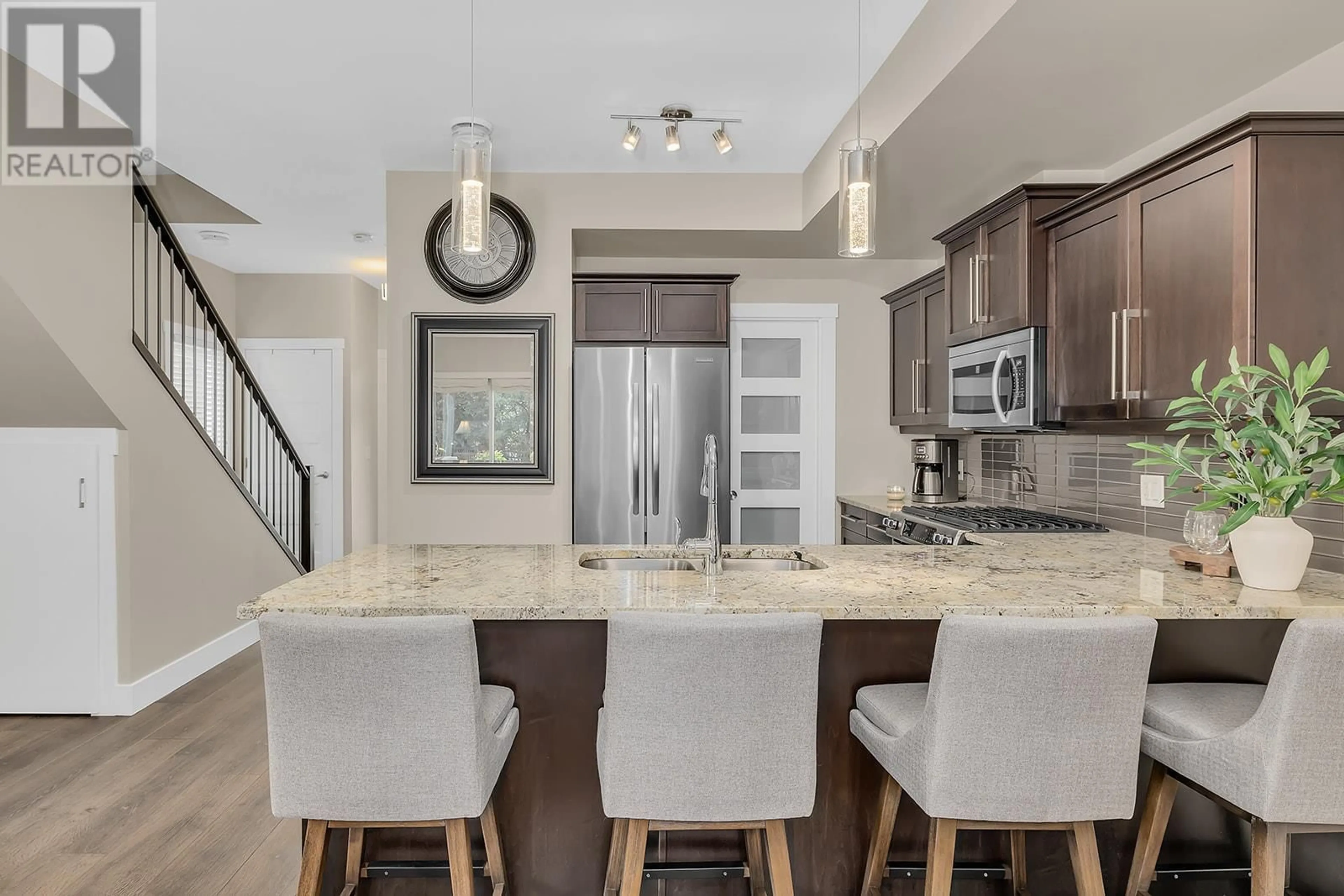 Open concept kitchen, ceramic/tile floor for 1170 Brant Avenue Unit# 8, Kelowna British Columbia V1Y1N1