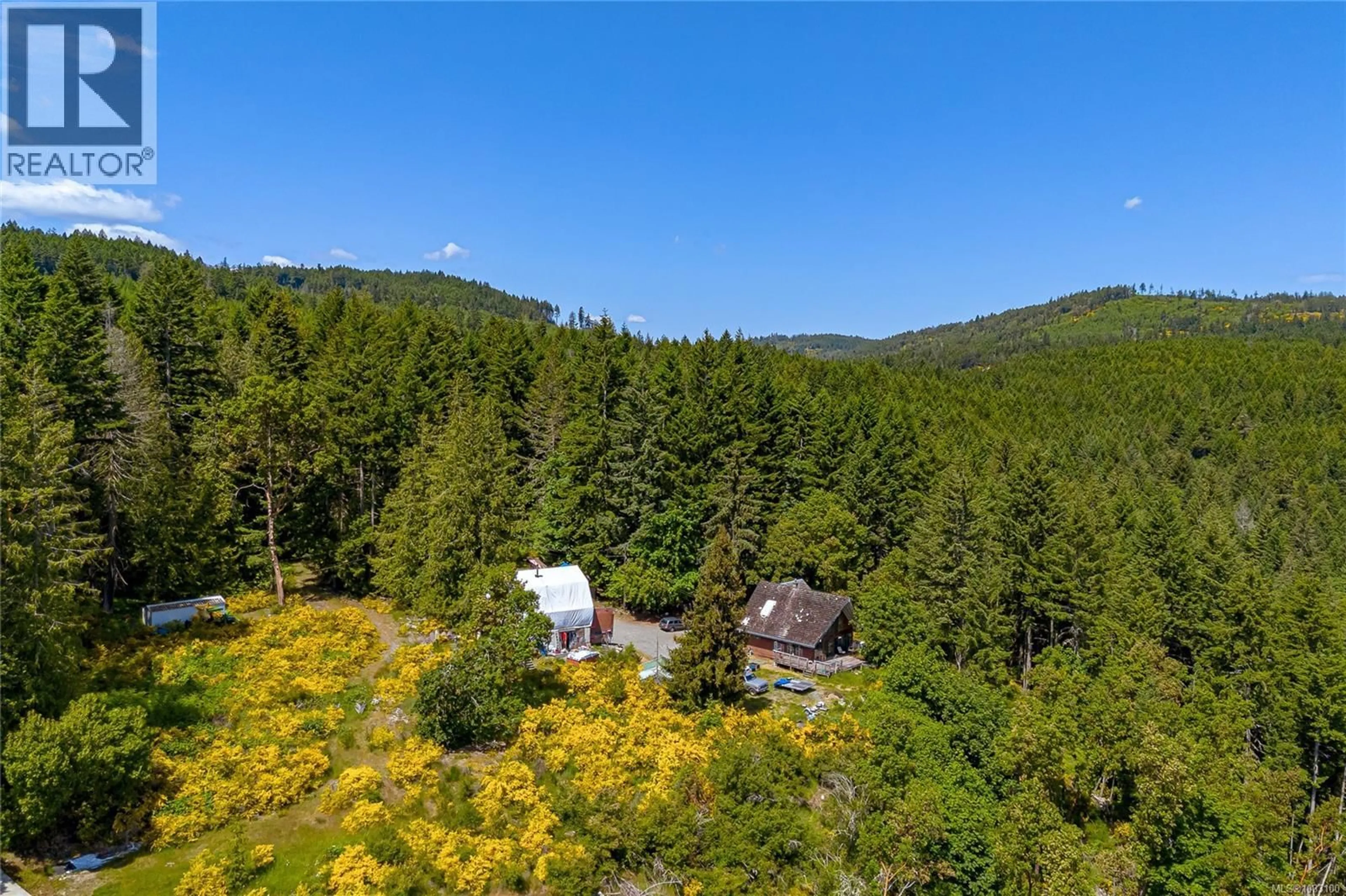 A pic from outside/outdoor area/front of a property/back of a property/a pic from drone, forest/trees view for 367 MCCURDY DRIVE, Malahat British Columbia V0R2L0