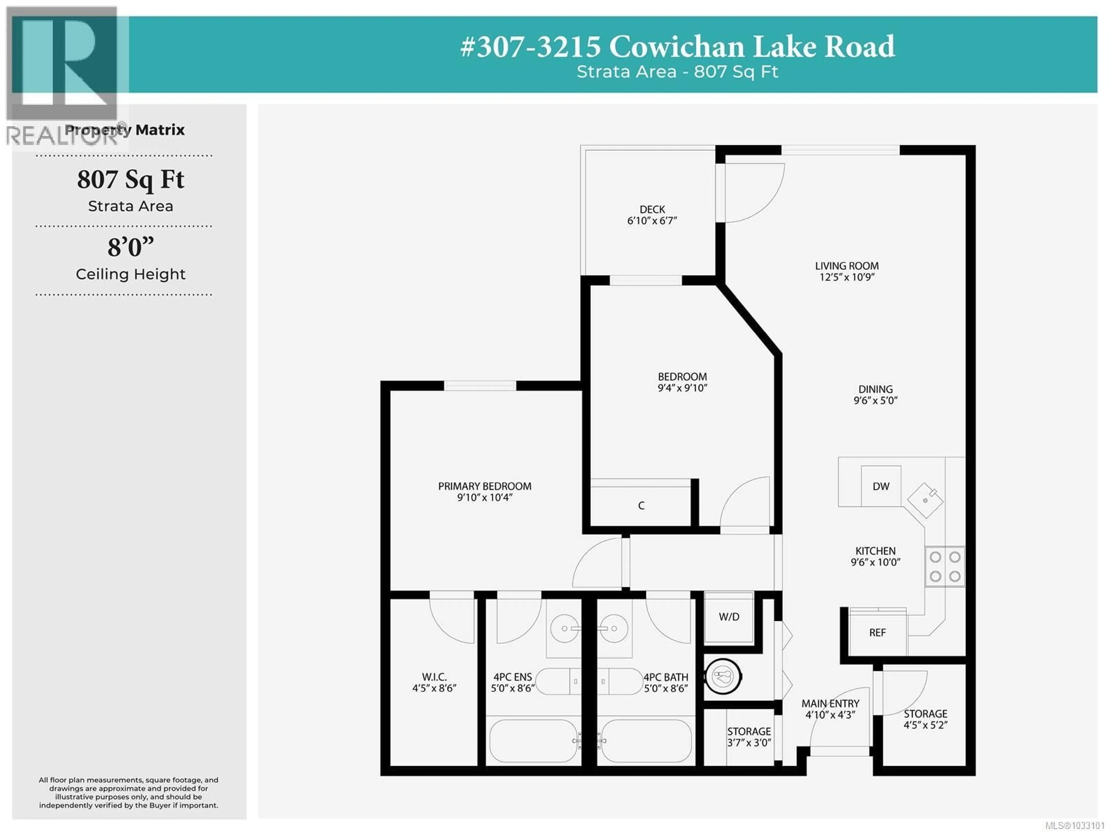 Floor plan for 307 - 3215 COWICHAN LAKE ROAD, Duncan British Columbia V9L5G5
