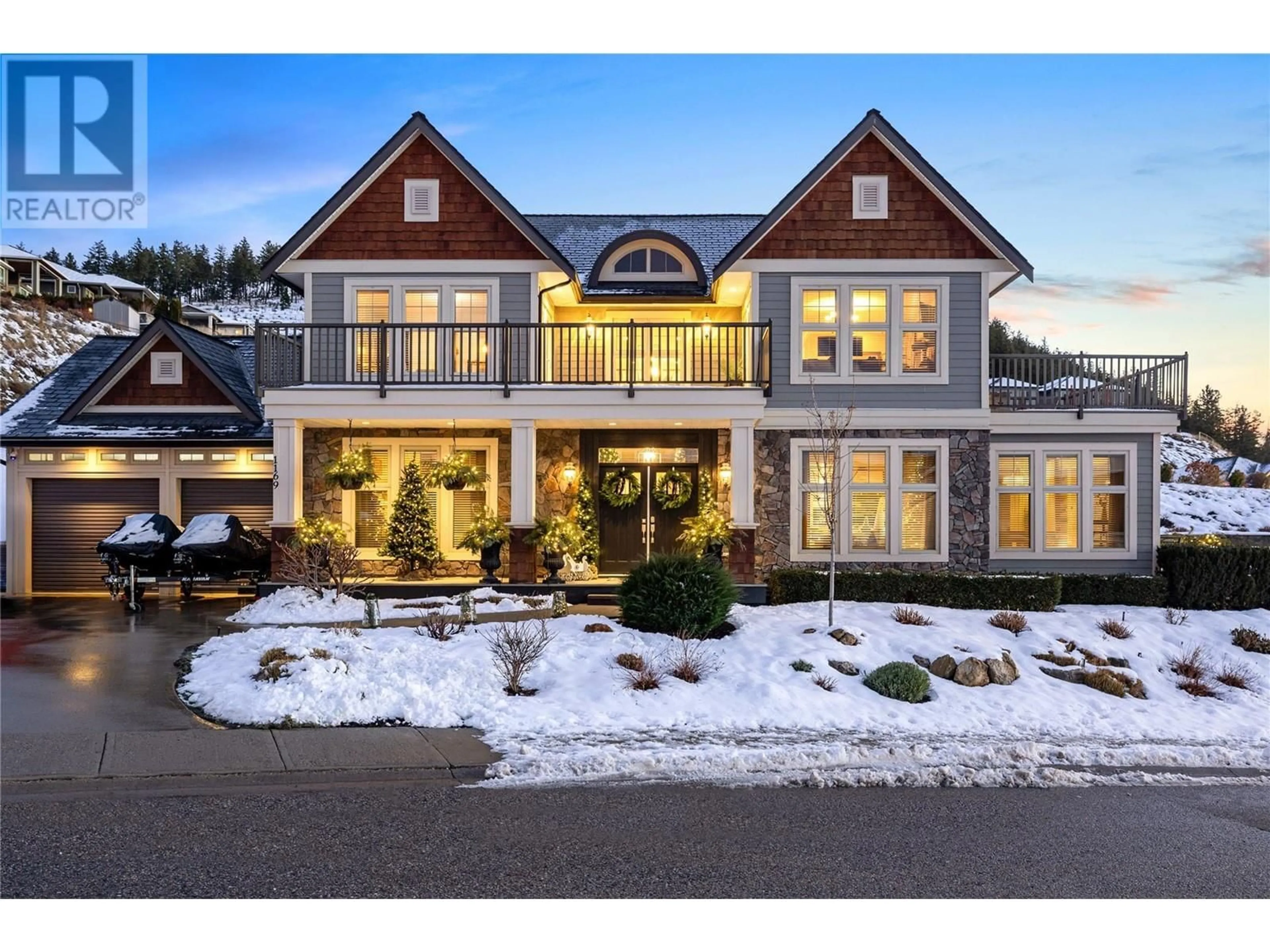 Home with brick exterior material, mountain view for 1169 Bellagio Avenue, Kelowna British Columbia V1P1S1