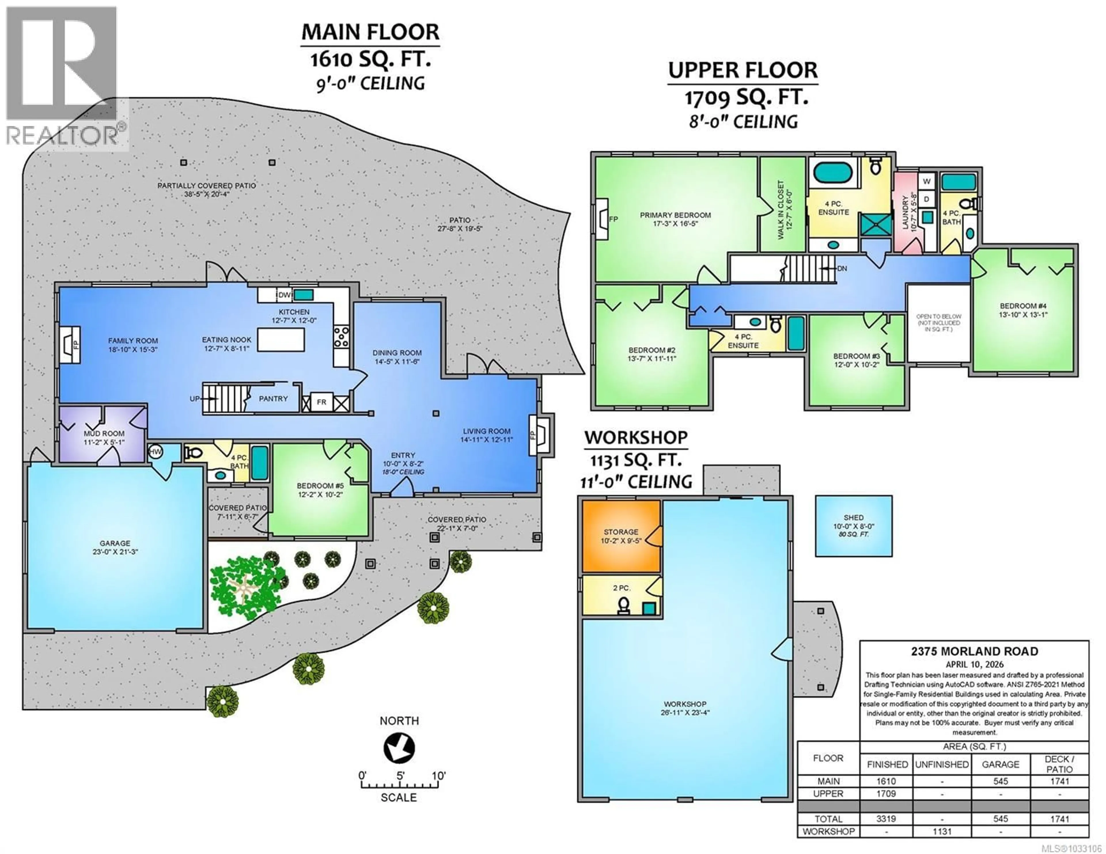 Floor plan for 2375 MORLAND ROAD, Nanaimo British Columbia V9X1J1