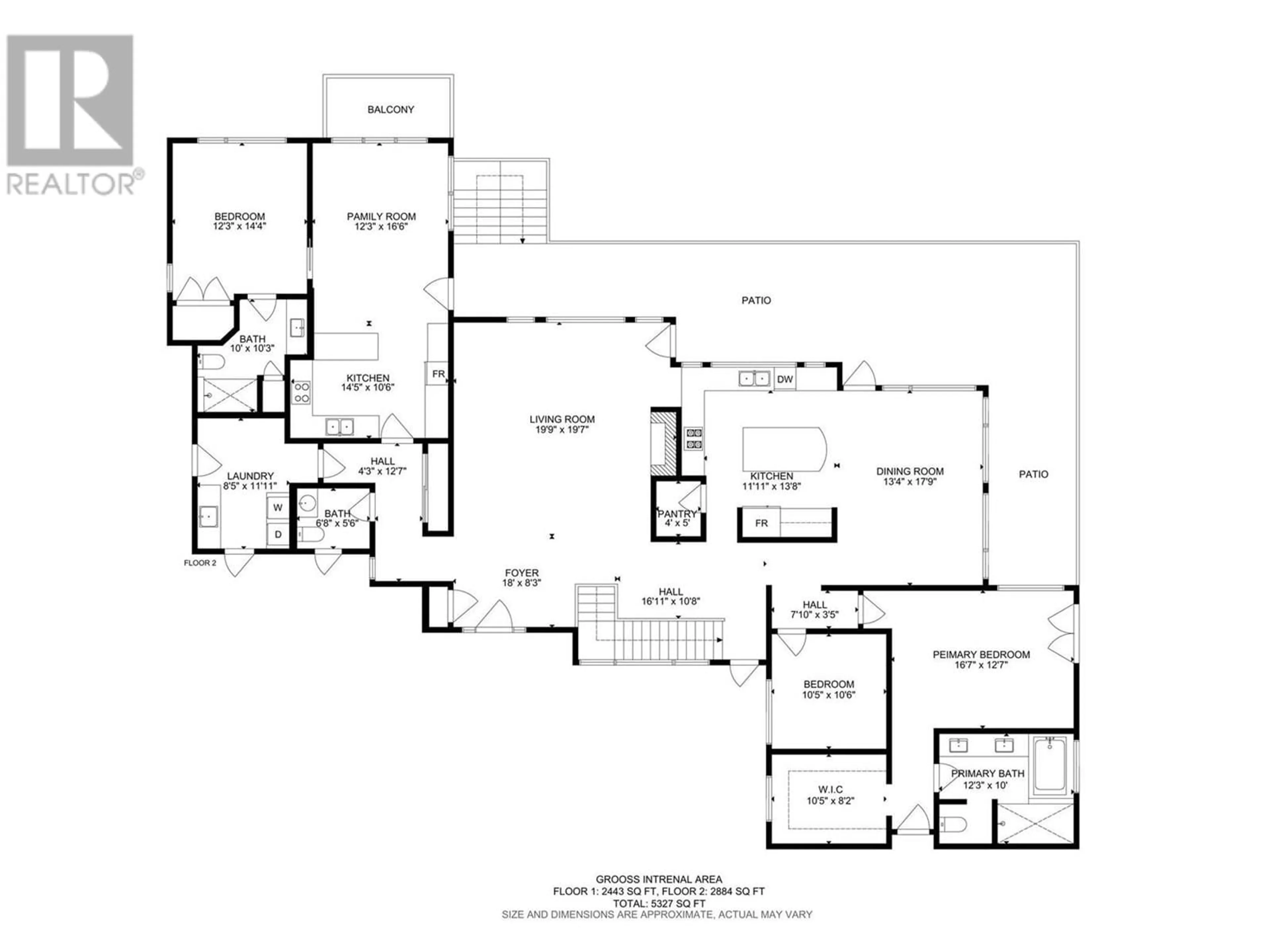 Floor plan for 5560 Lakeshore Road, Kelowna British Columbia V1W4J4