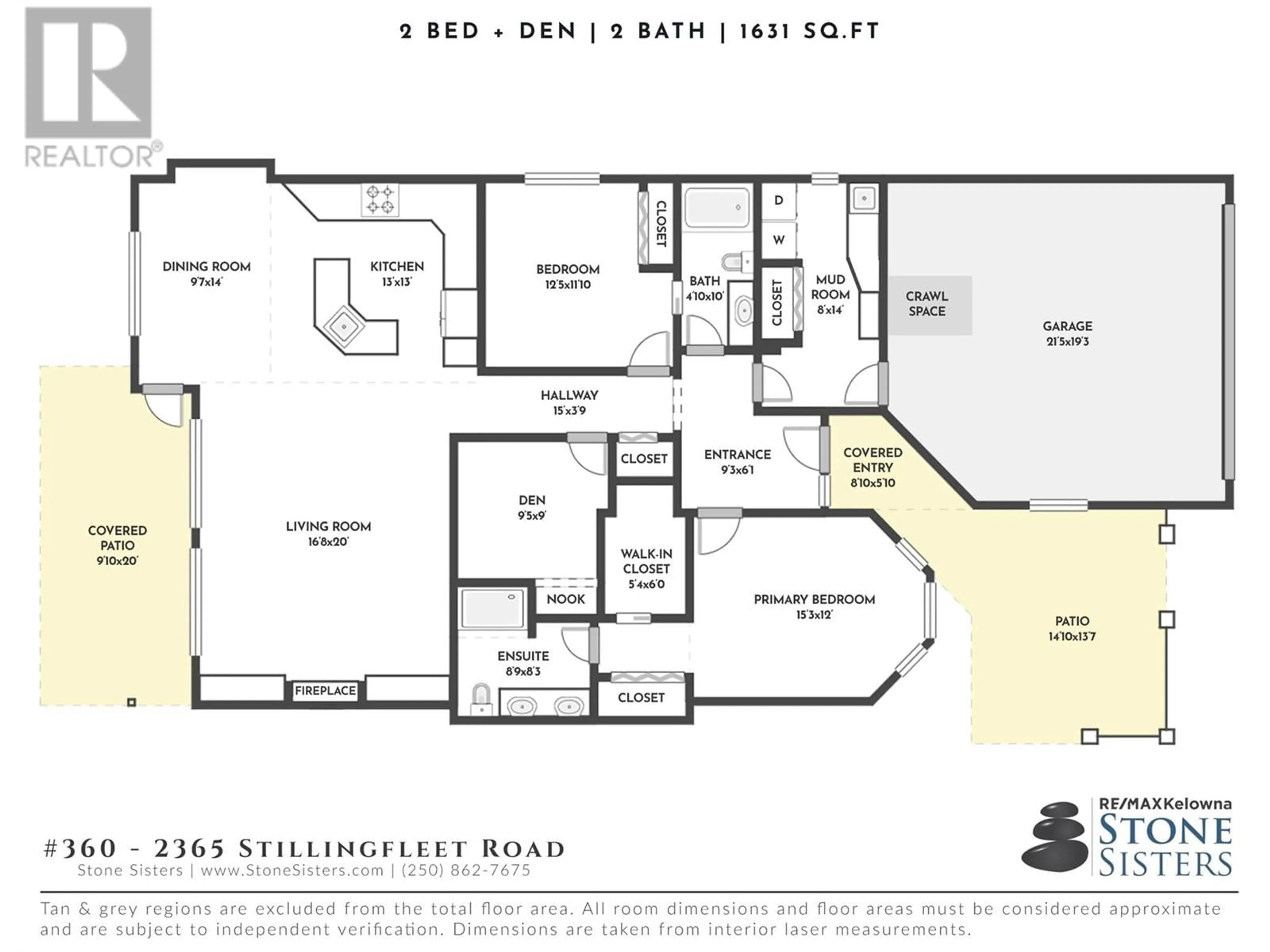 Floor plan for 2365 Stillingfleet Road Unit# 360, Kelowna British Columbia V1W4X5