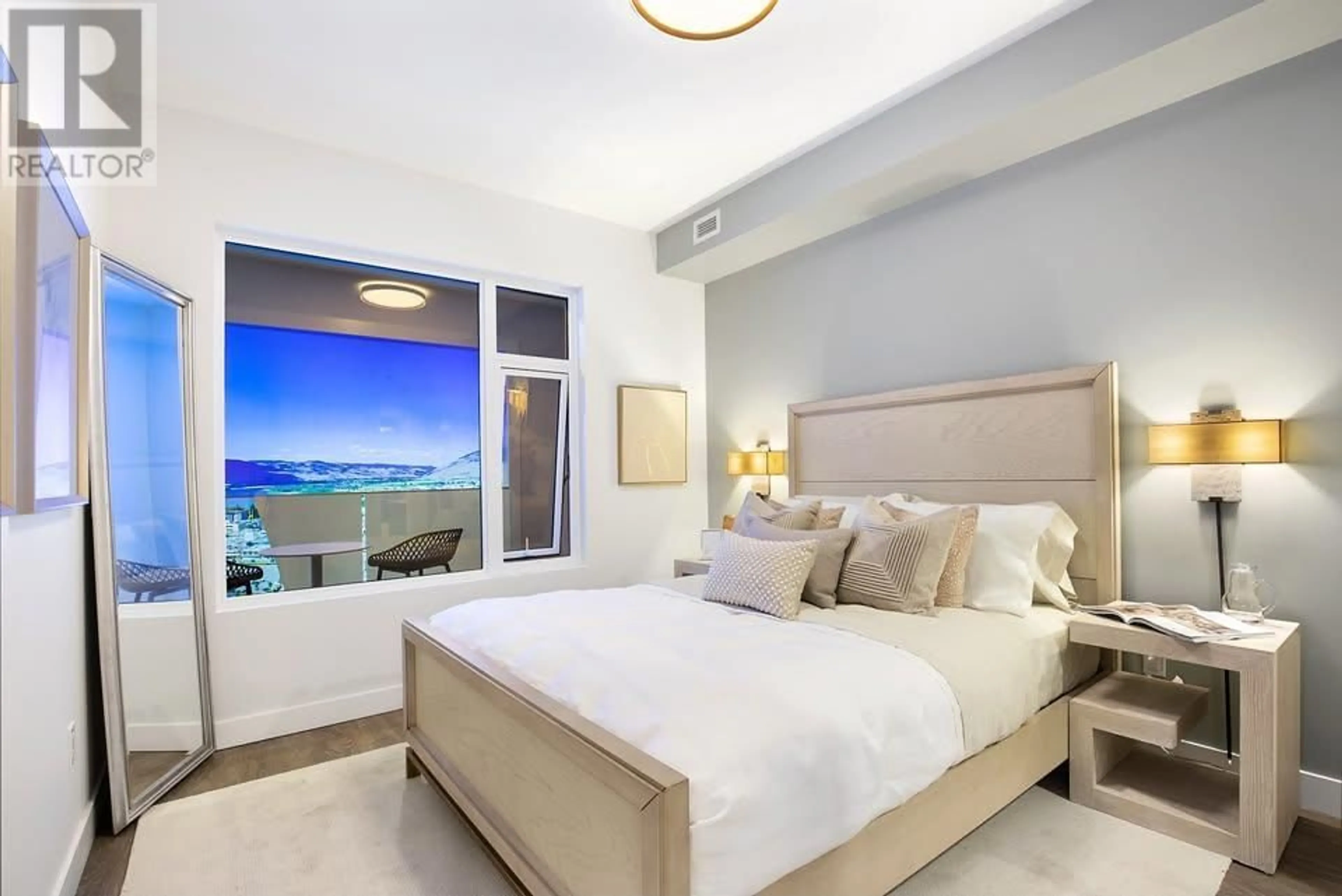 Bedroom with bed, unknown for 404 - 460 NICOLA STREET, Kamloops British Columbia V2H1T7