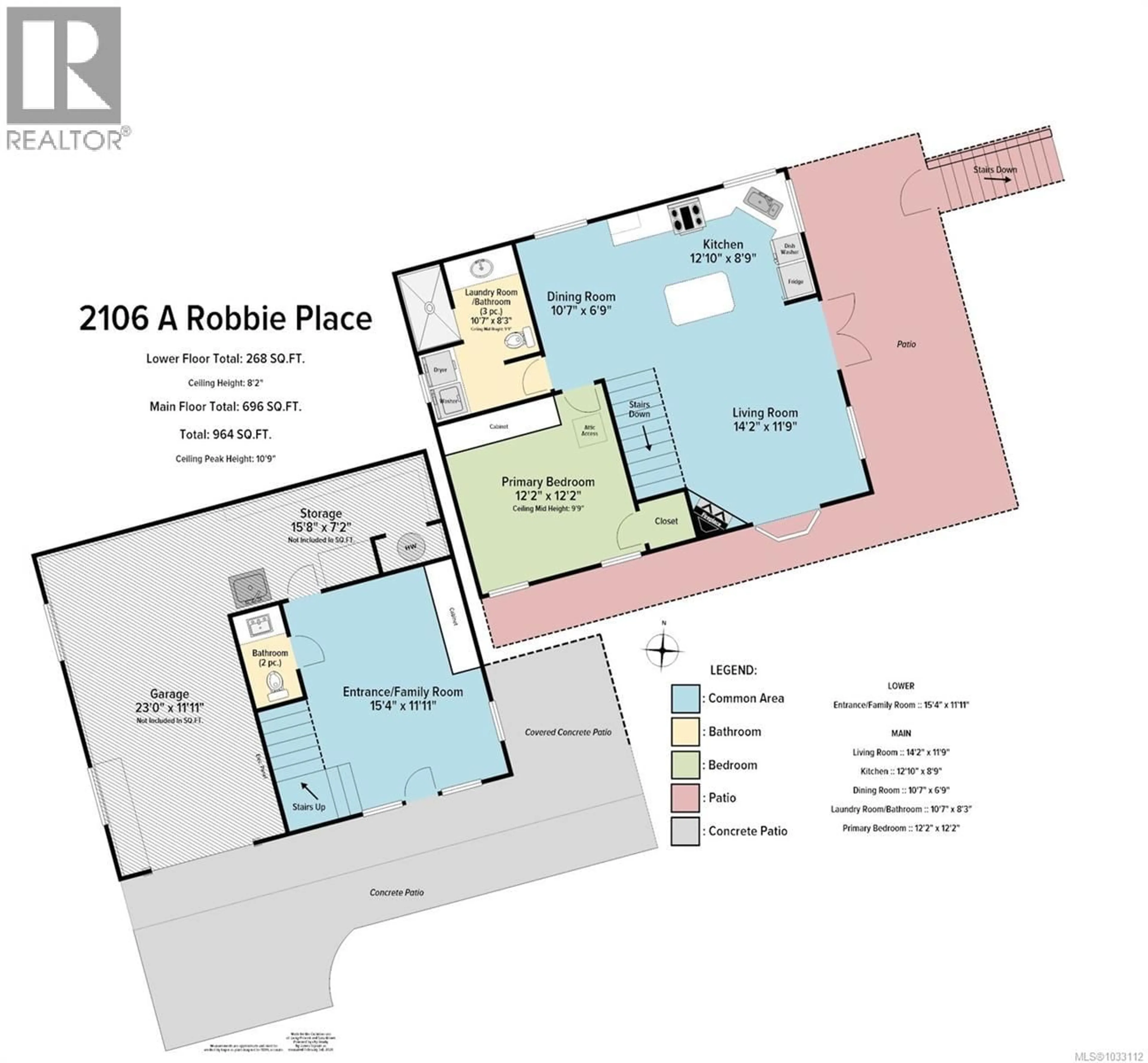 Floor plan for 2106 ROBBIE PLACE, Nanaimo British Columbia V9S2V4