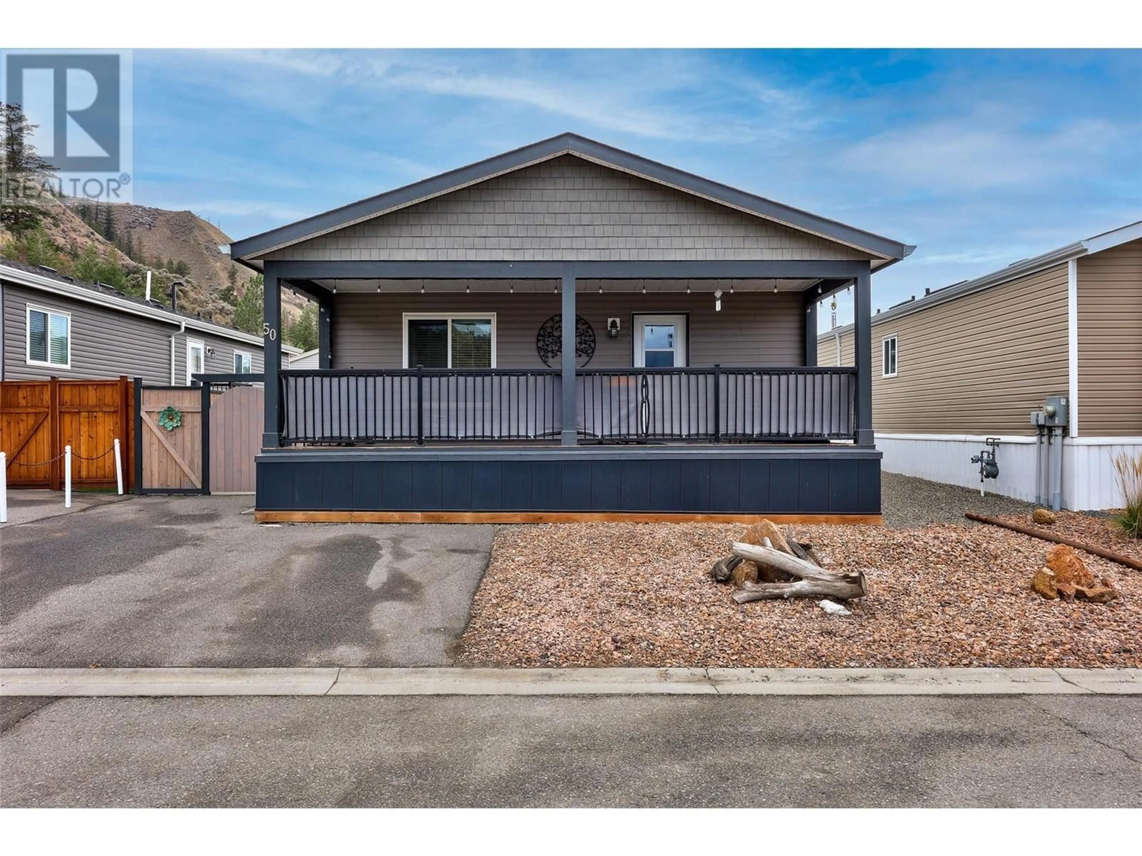 Home with vinyl exterior material, street for 7805 Dallas Drive Unit# 50, Kamloops British Columbia V2C0E5