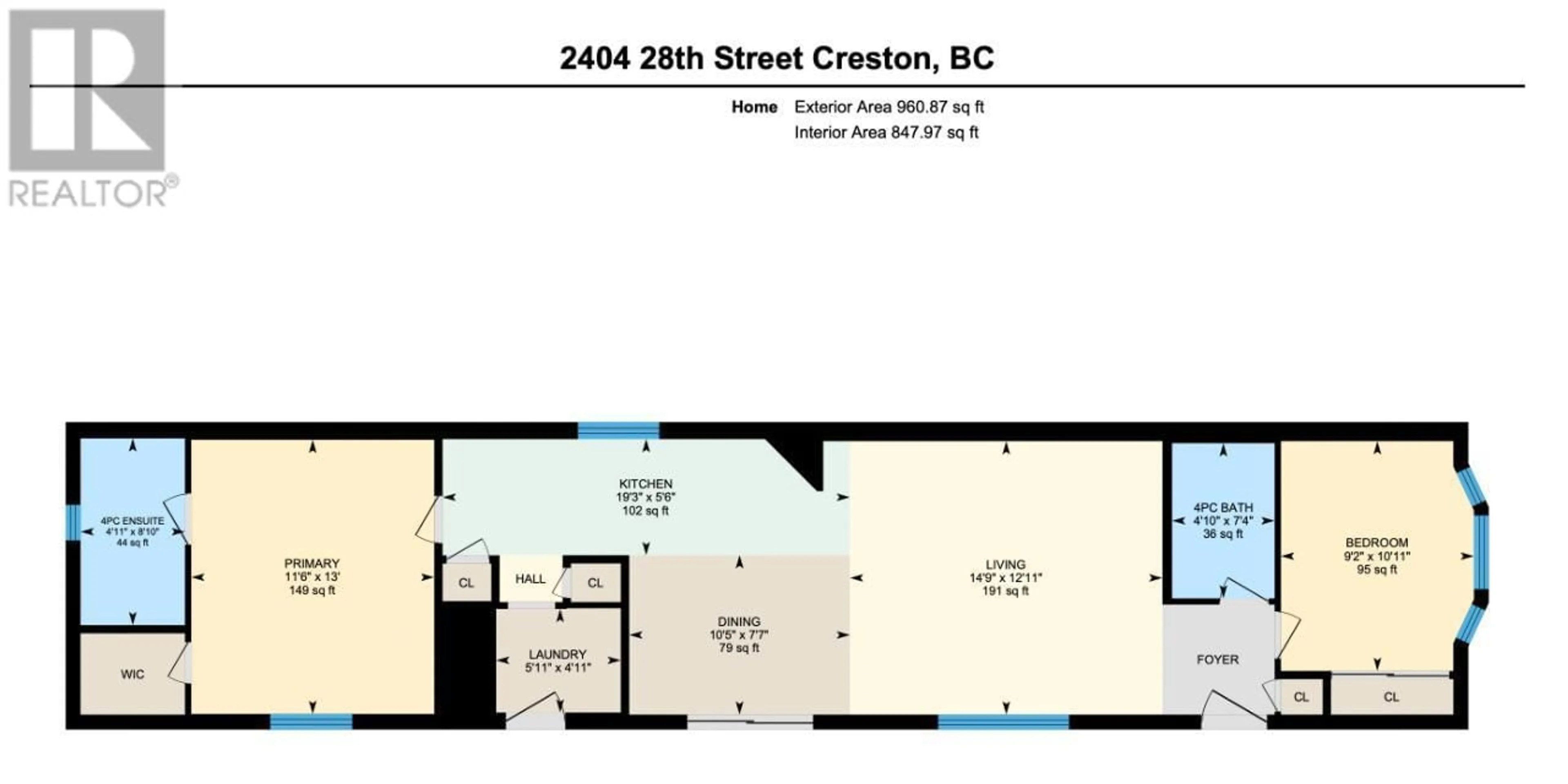 Floor plan for 2404 28TH STREET, Lister British Columbia V0B1G2
