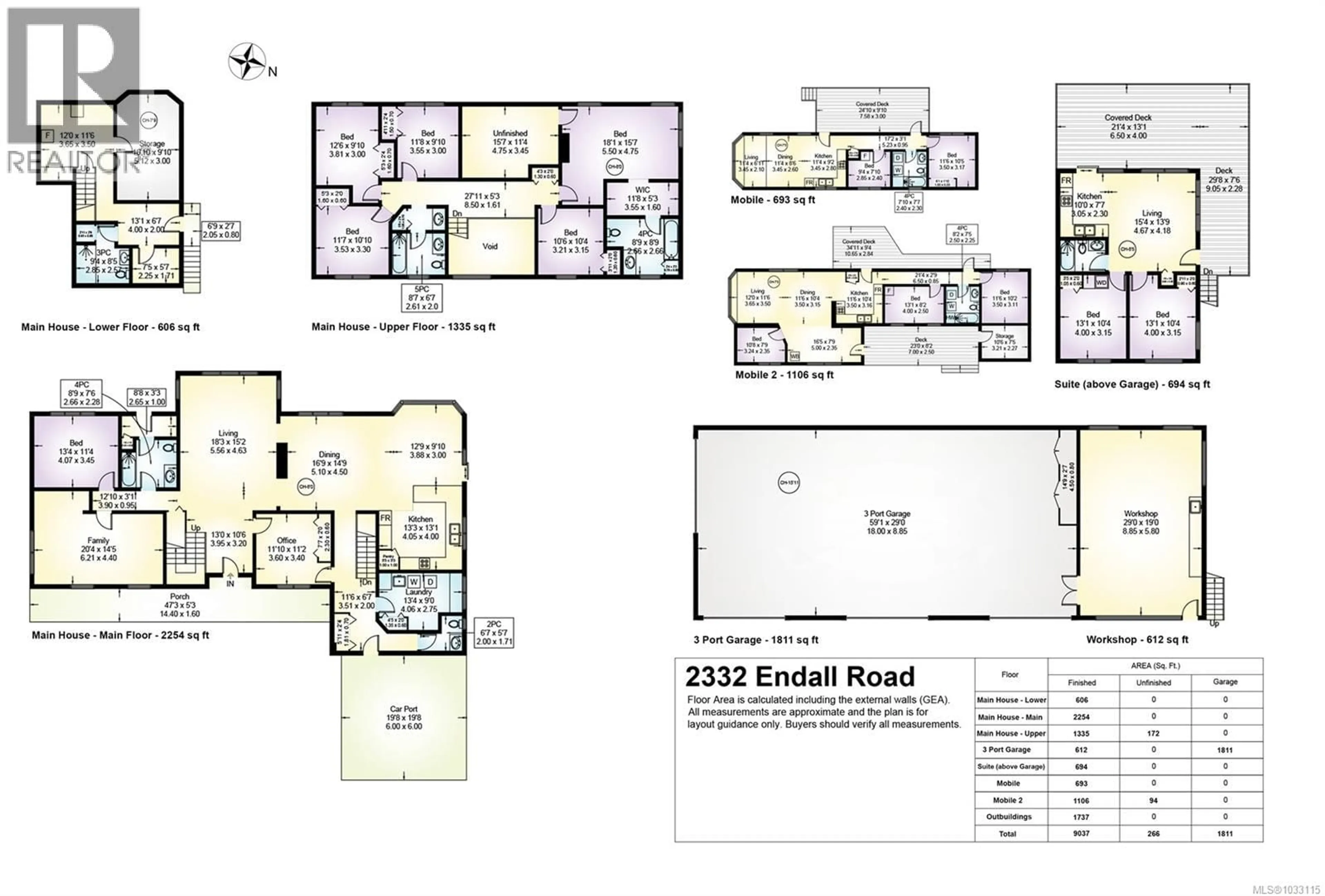 Floor plan for 2332 ENDALL ROAD, Black Creek British Columbia V9J1G7