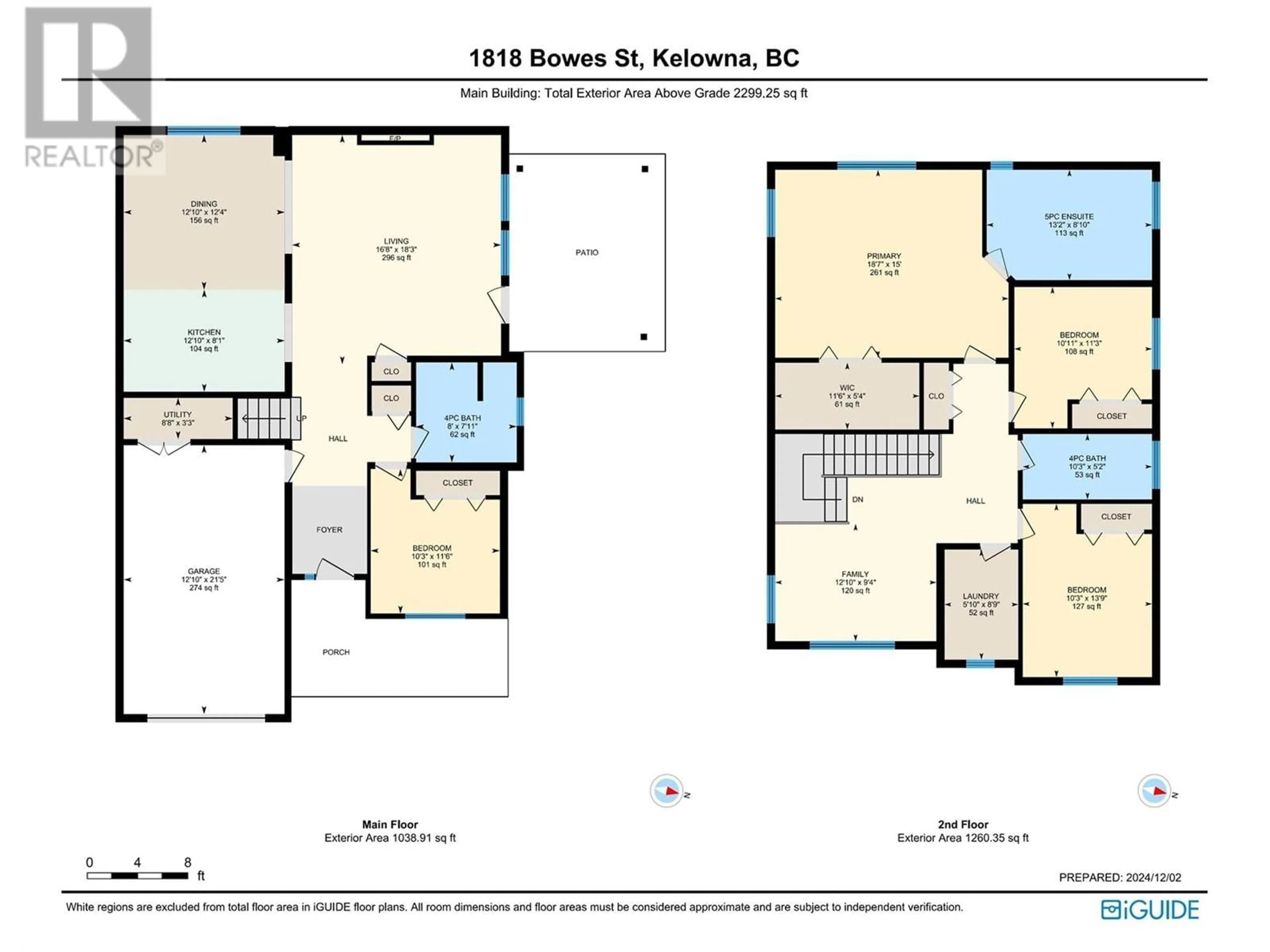 Floor plan for 1818 Bowes Street, Kelowna British Columbia V1Y0B3