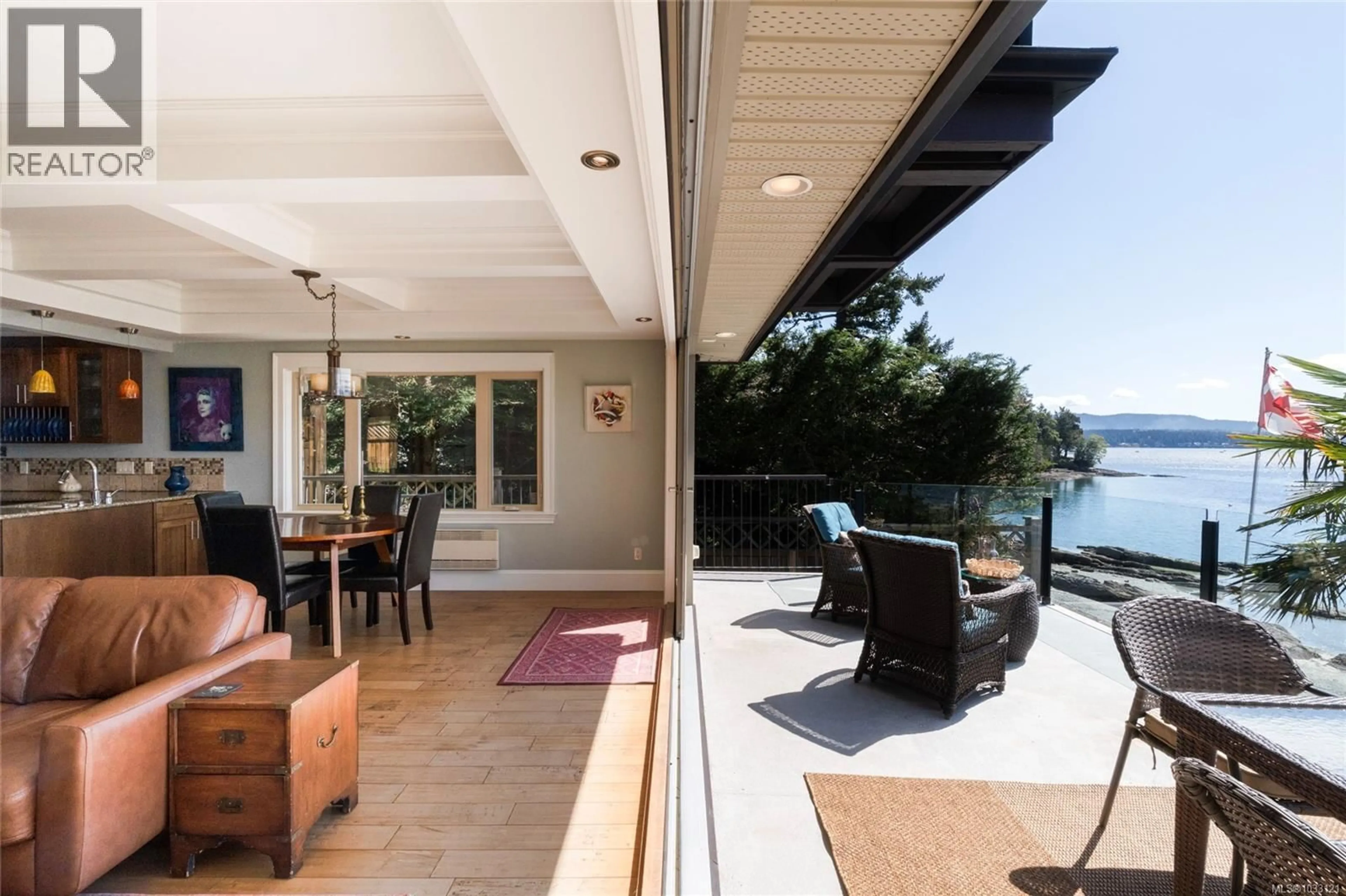 Patio, water/lake/river/ocean view for 10646 MADRONA DRIVE, North Saanich British Columbia V8L5L8