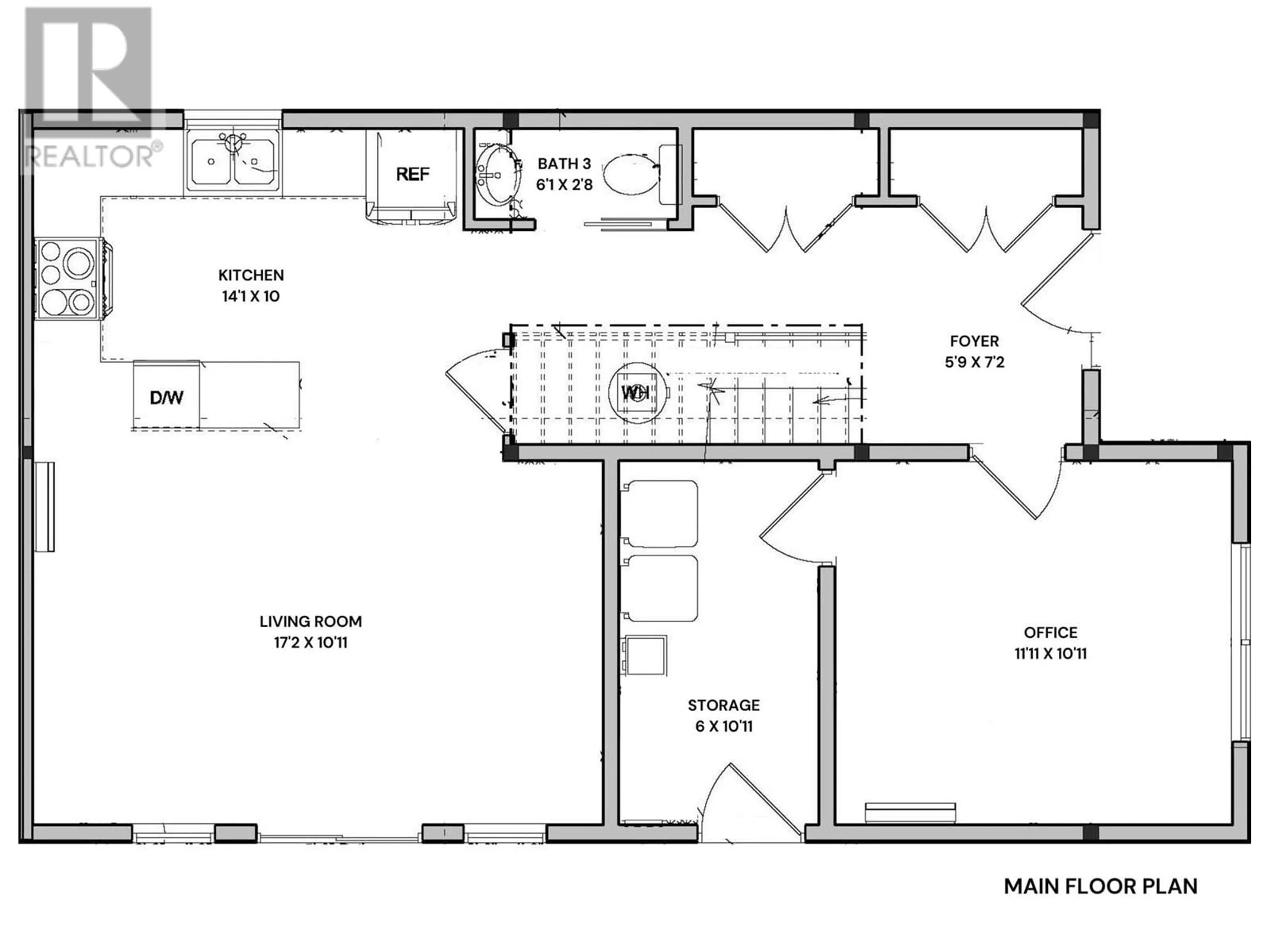 Floor plan for 102 - 11610 VICTORIA ROAD SOUTH, Summerland British Columbia V0H1Z2