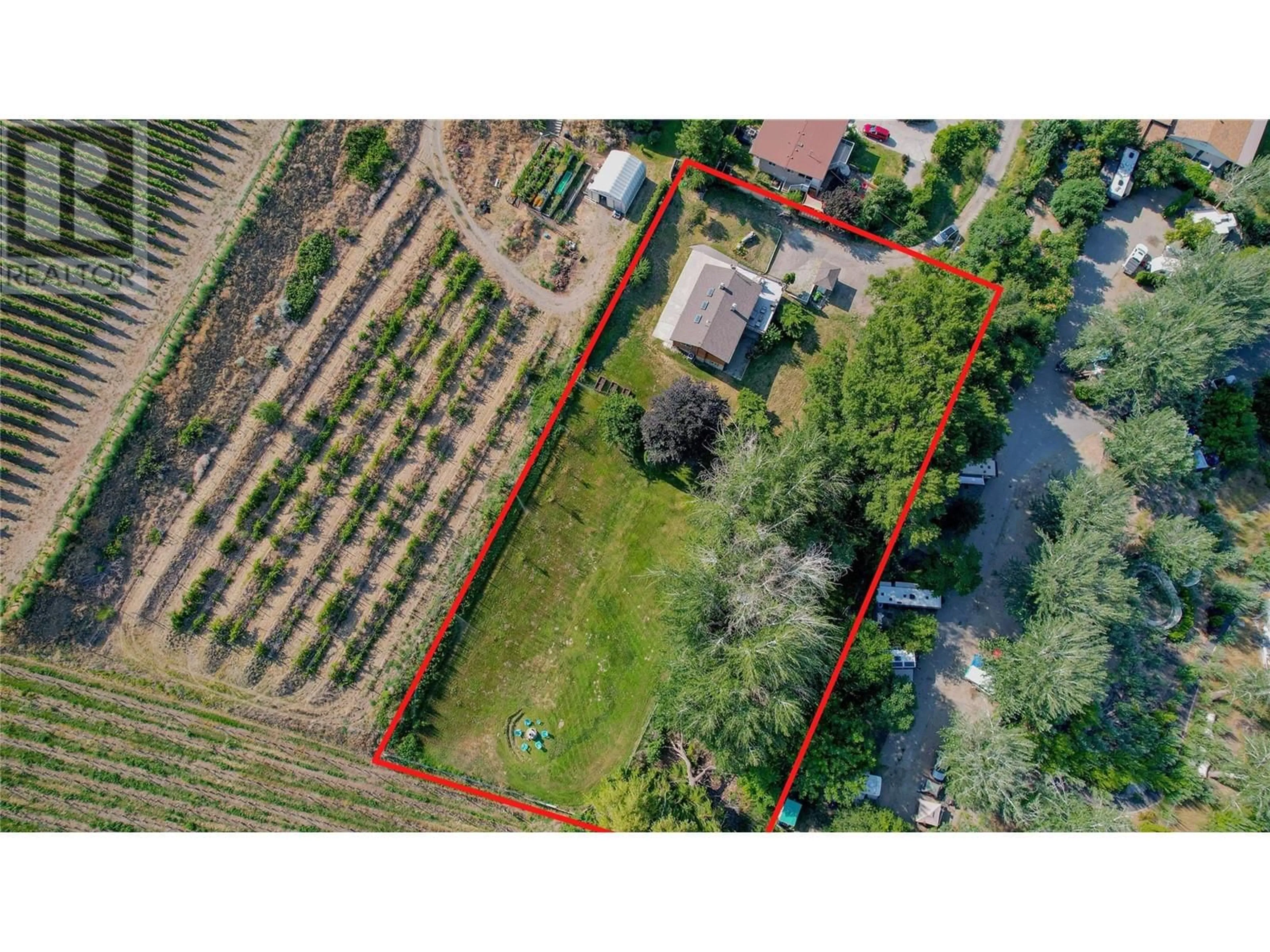 A pic from outside/outdoor area/front of a property/back of a property/a pic from drone, unknown for 4613 41ST Street, Osoyoos British Columbia V0H1V6