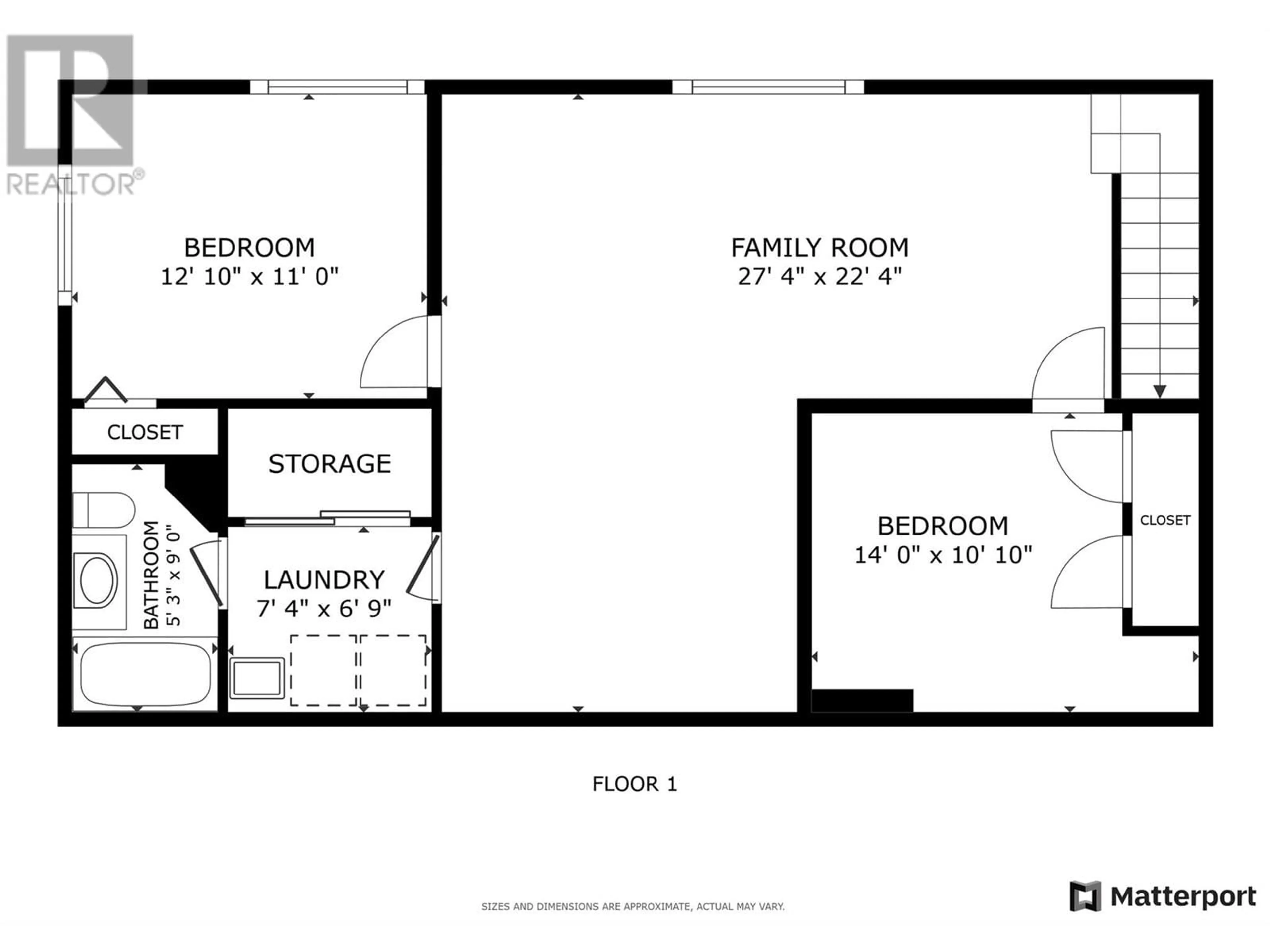 Floor plan for 1324 Ponderosa Road, West Kelowna British Columbia V1Z1M7