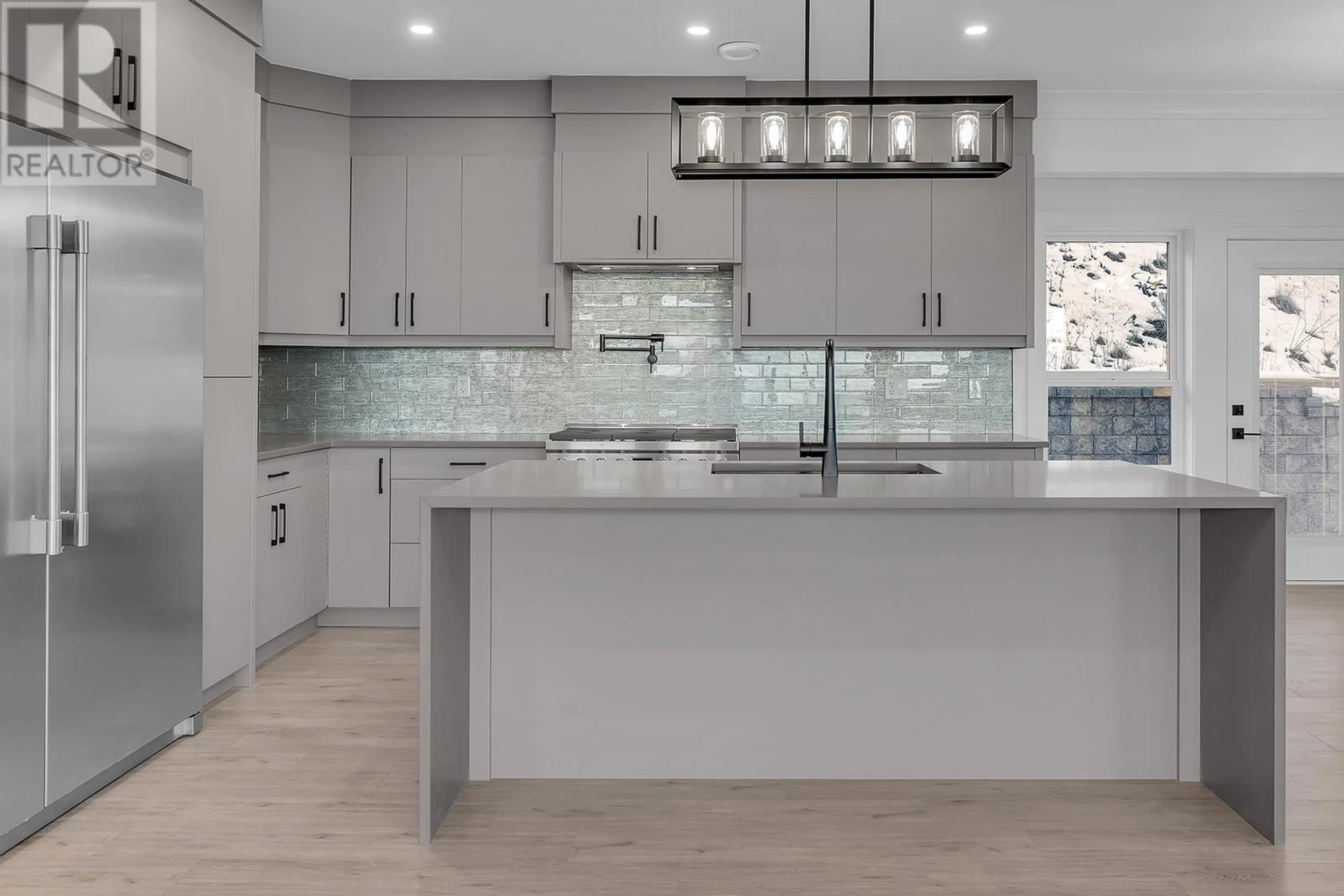 Contemporary kitchen, ceramic/tile floor for 3576 SILVER WAY, West Kelowna British Columbia V4T1A3