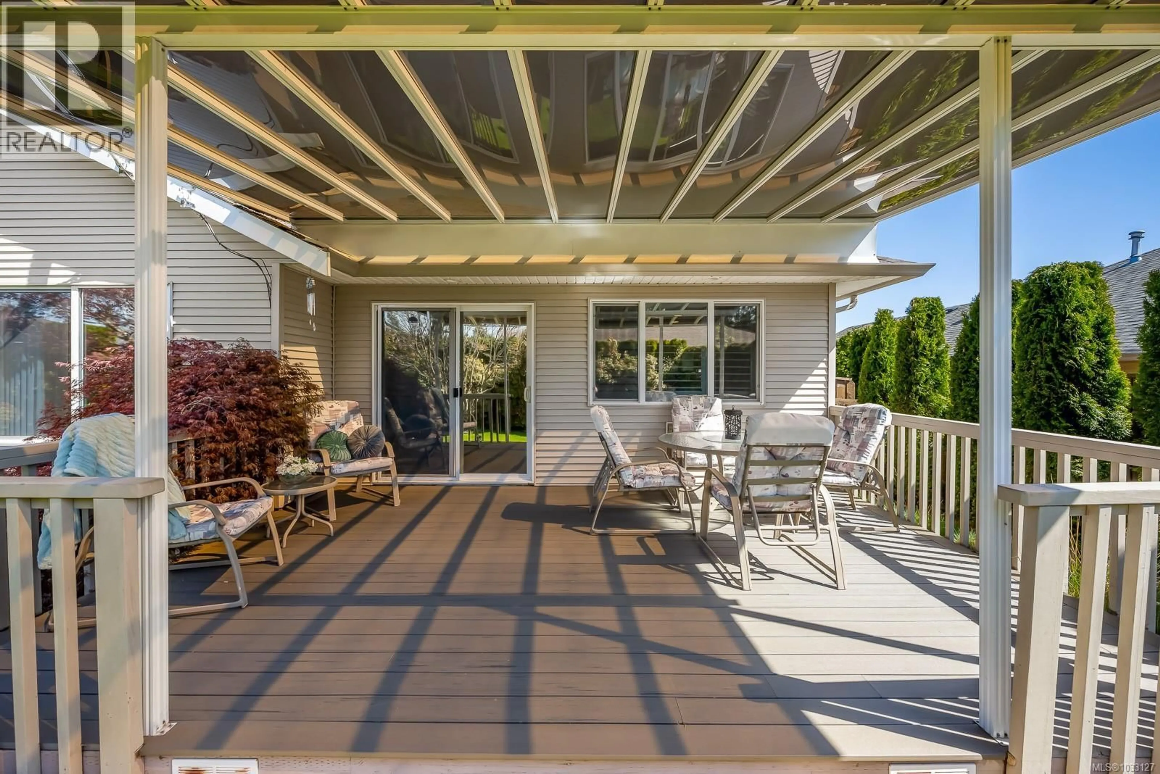 Patio, water/lake/river/ocean view for 1945 ST. ANDREWS PLACE, Courtenay British Columbia V9N9J4