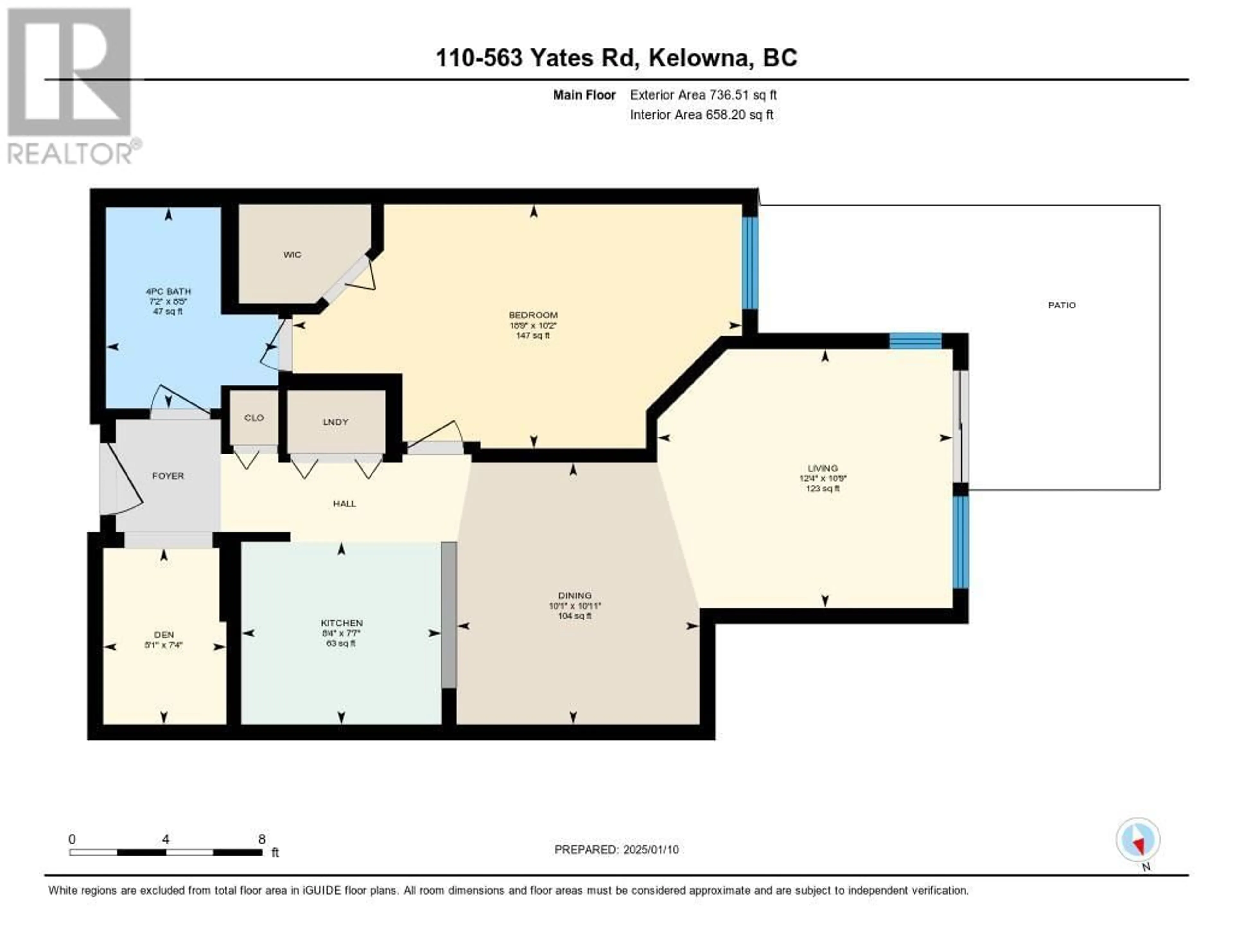 Floor plan for 563 Yates Road Unit# 110, Kelowna British Columbia V1V2V3