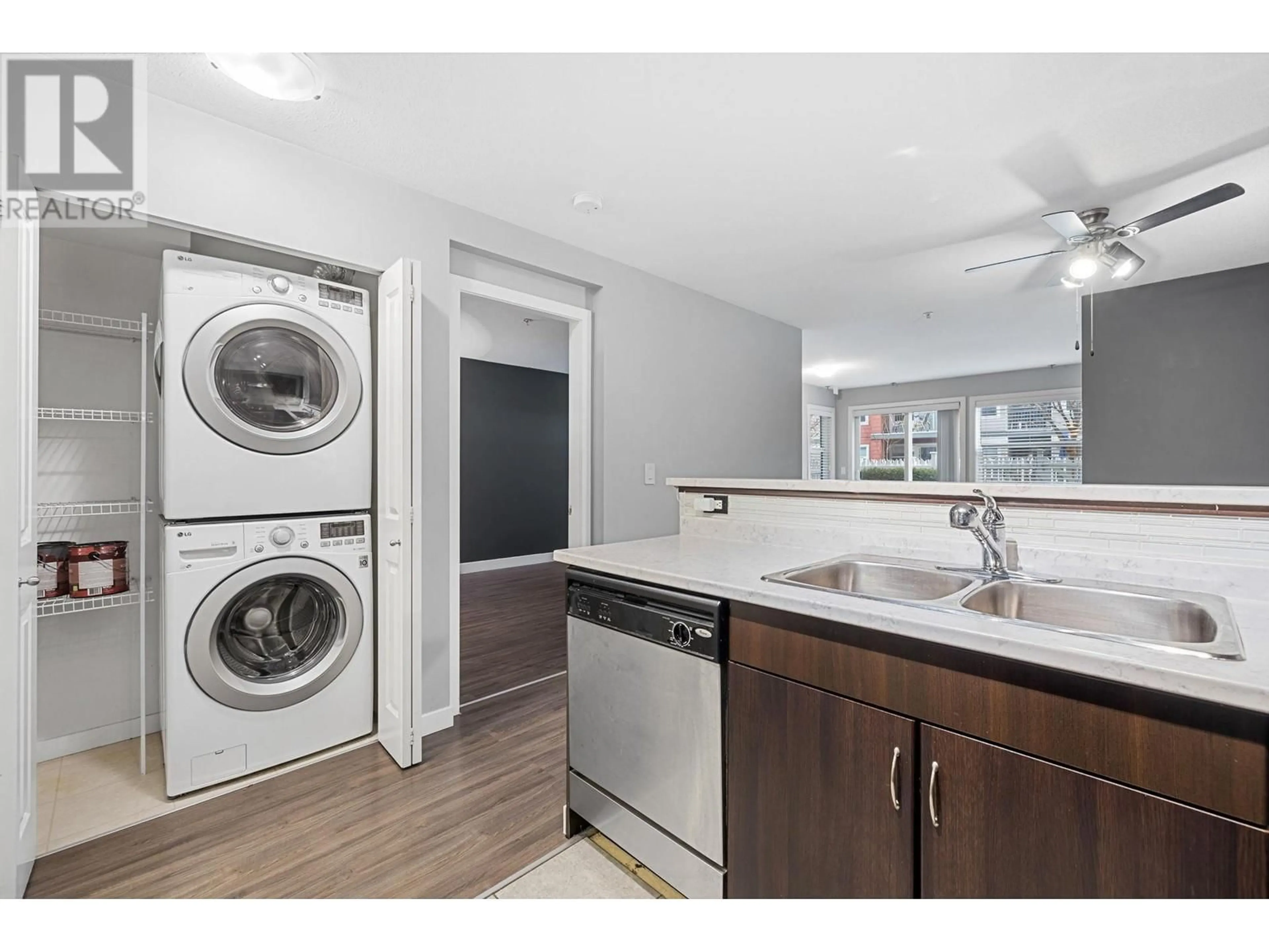 Kitchen with laundary machines, unknown for 563 Yates Road Unit# 110, Kelowna British Columbia V1V2V3