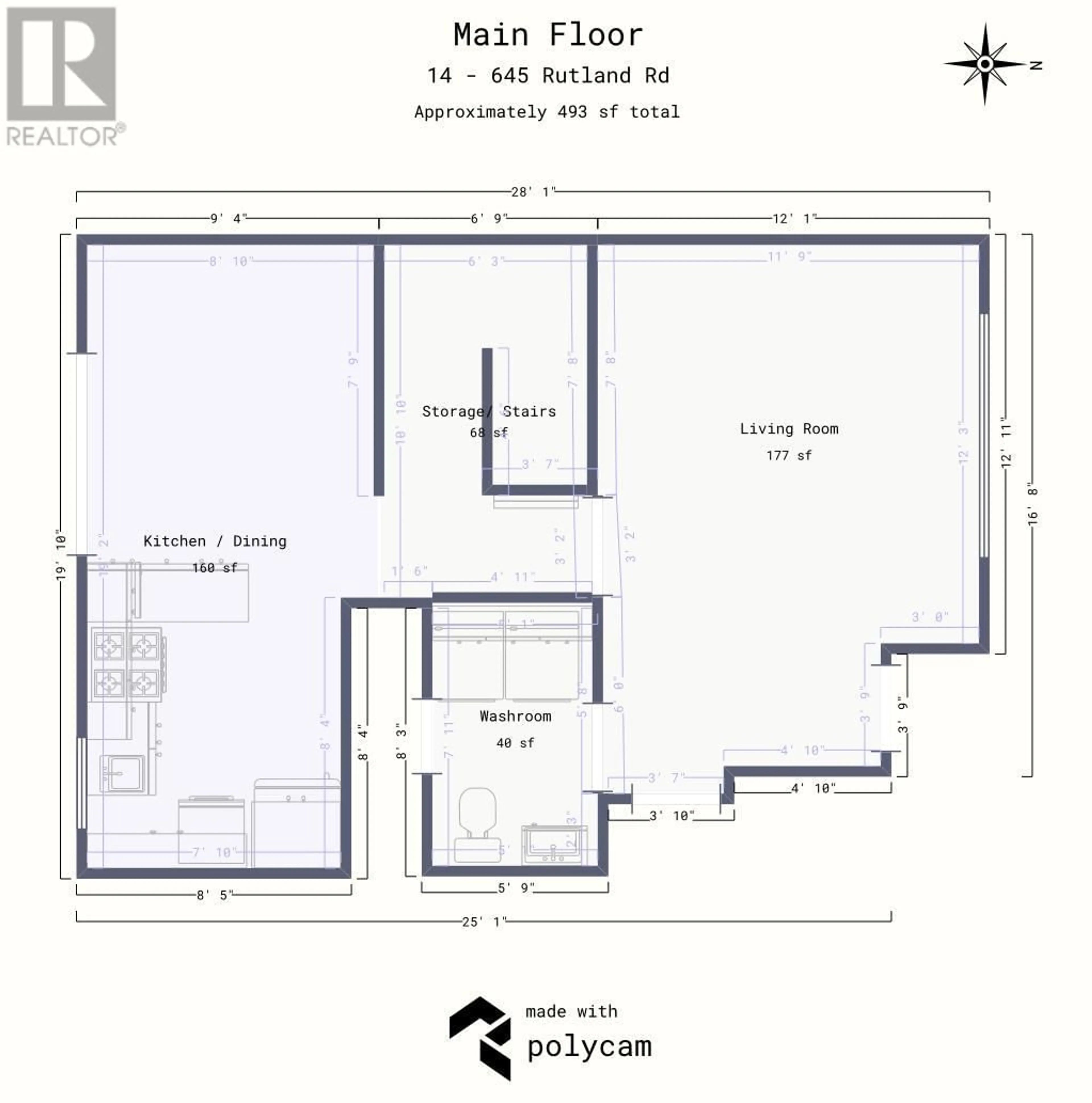 Floor plan for 645 Rutland Road Unit# 14, Kelowna British Columbia V1X3B6