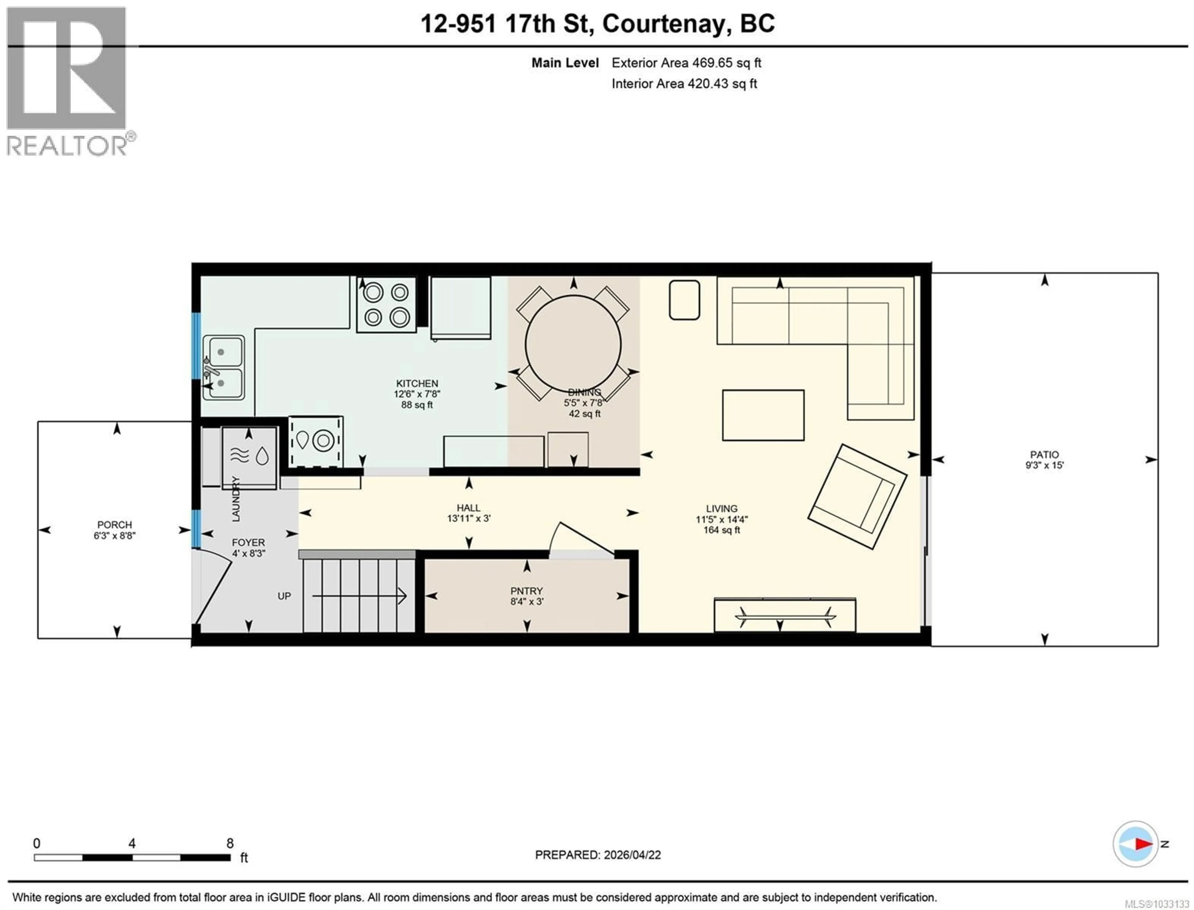 Floor plan for 12 - 951 17TH STREET, Courtenay British Columbia V9N7P8