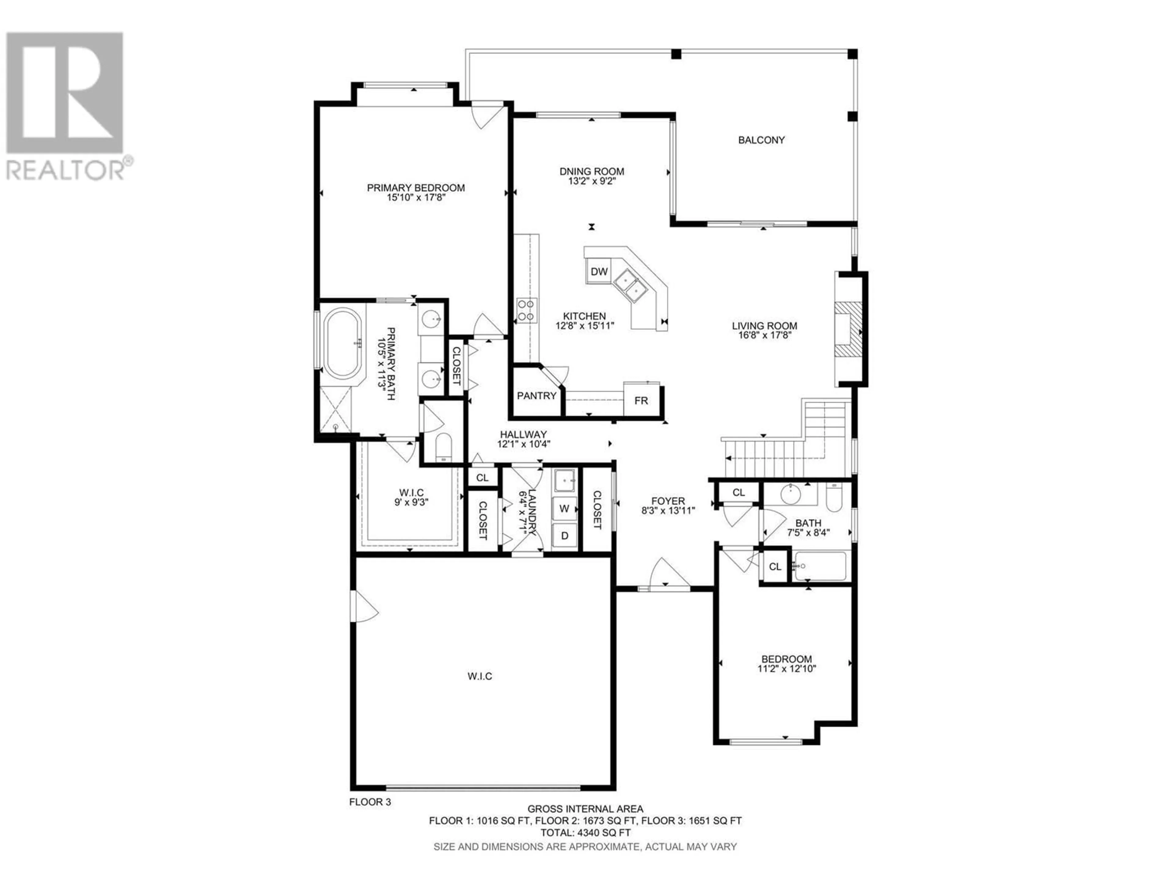 Floor plan for 1347 Wilmot Avenue, Kelowna British Columbia V1P1P5