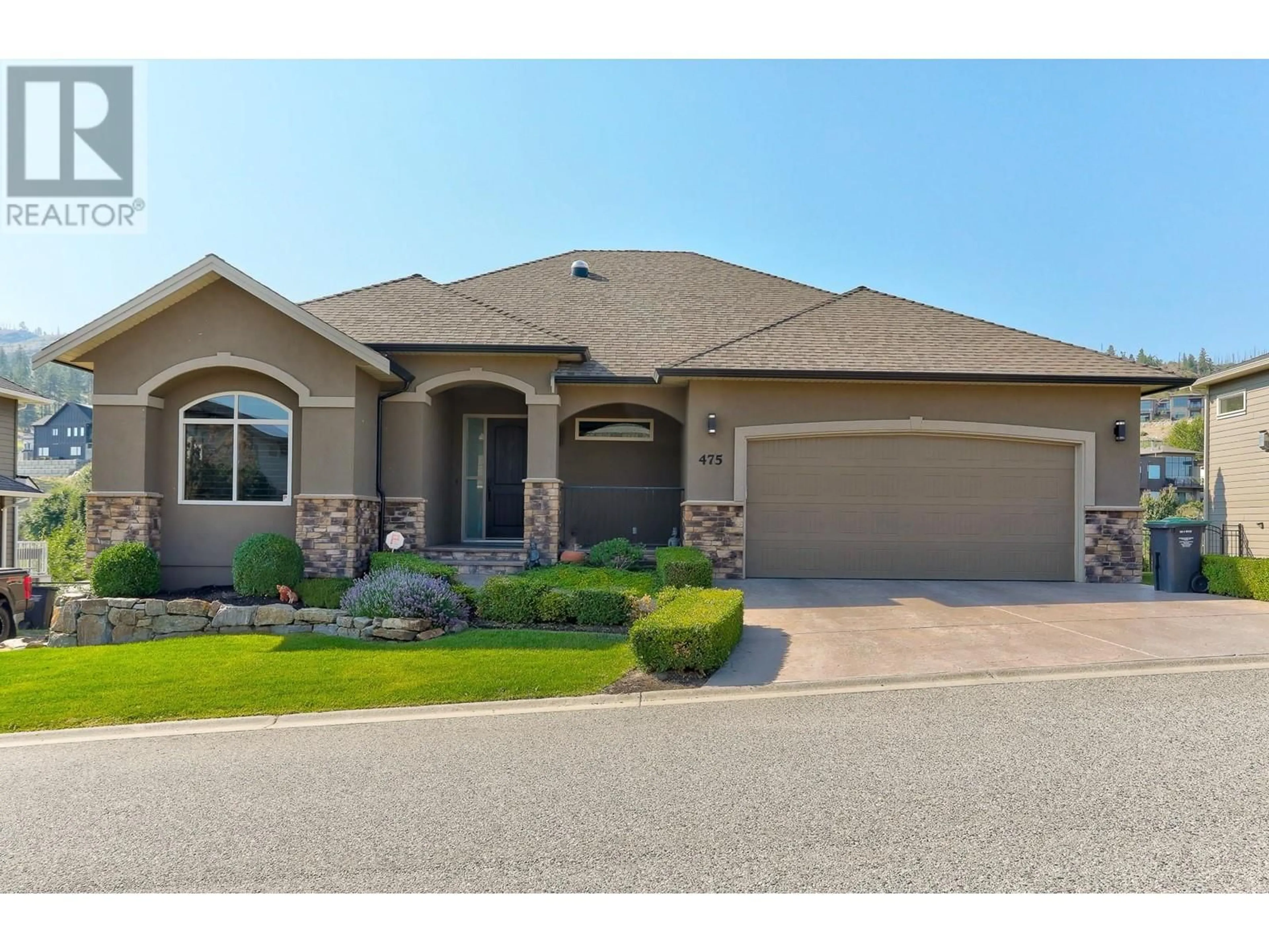 Home with brick exterior material, street for 475 Swan Drive, Kelowna British Columbia V1W5J5