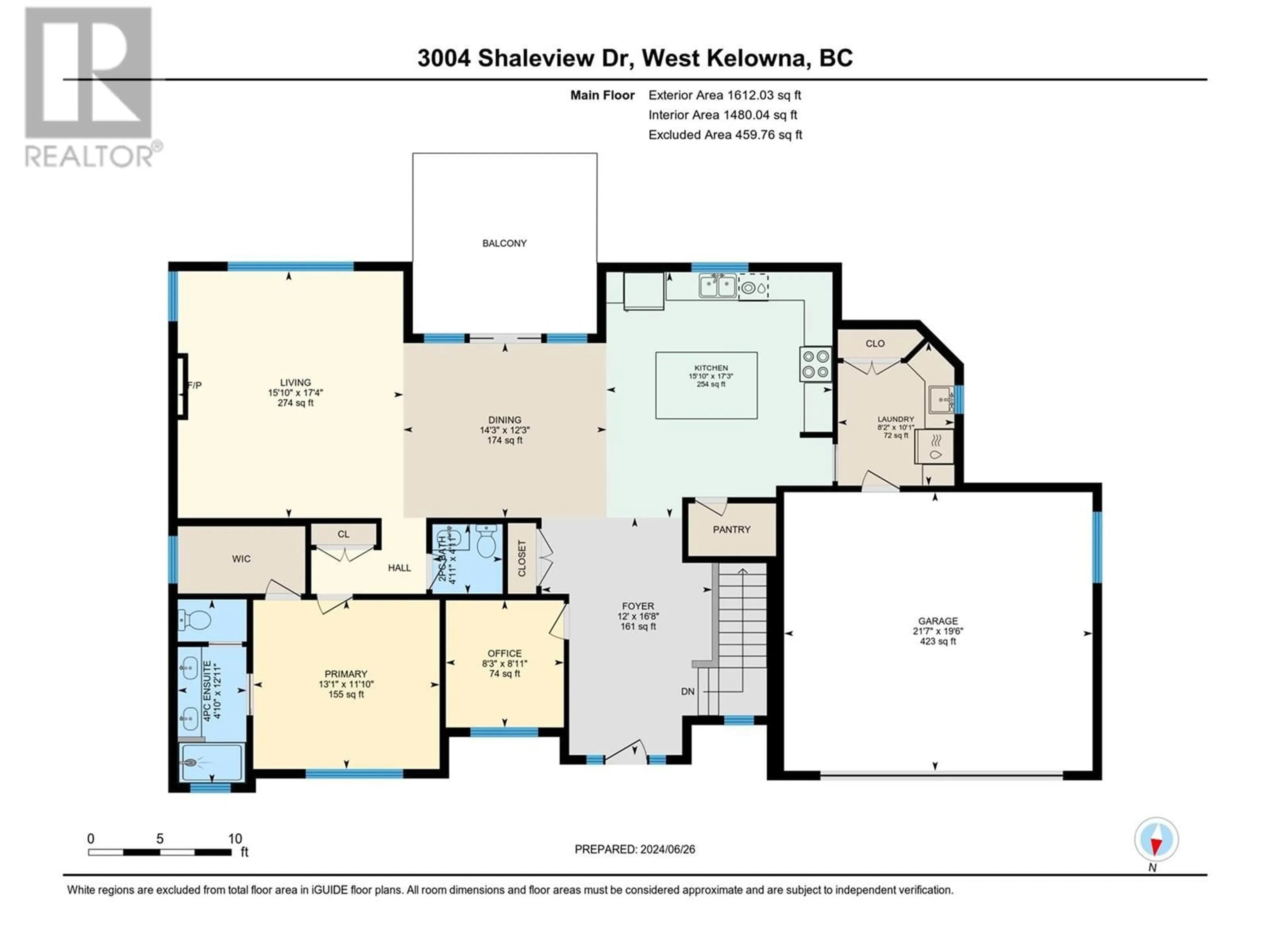 Floor plan for 3004 Shaleview Drive, West Kelowna British Columbia V4T3L6