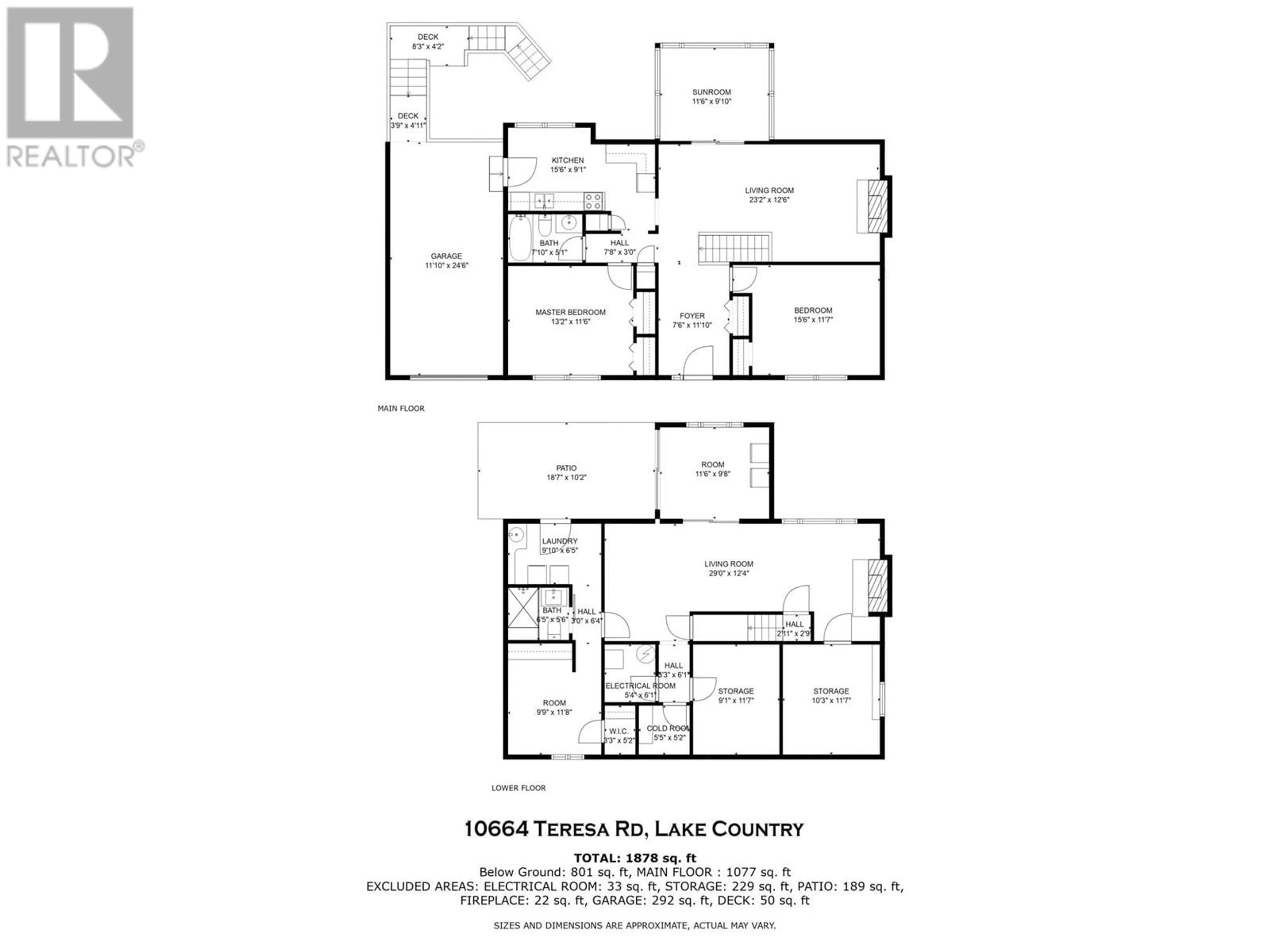 Floor plan for 10664 Teresa Road, Lake Country British Columbia V4V1V1