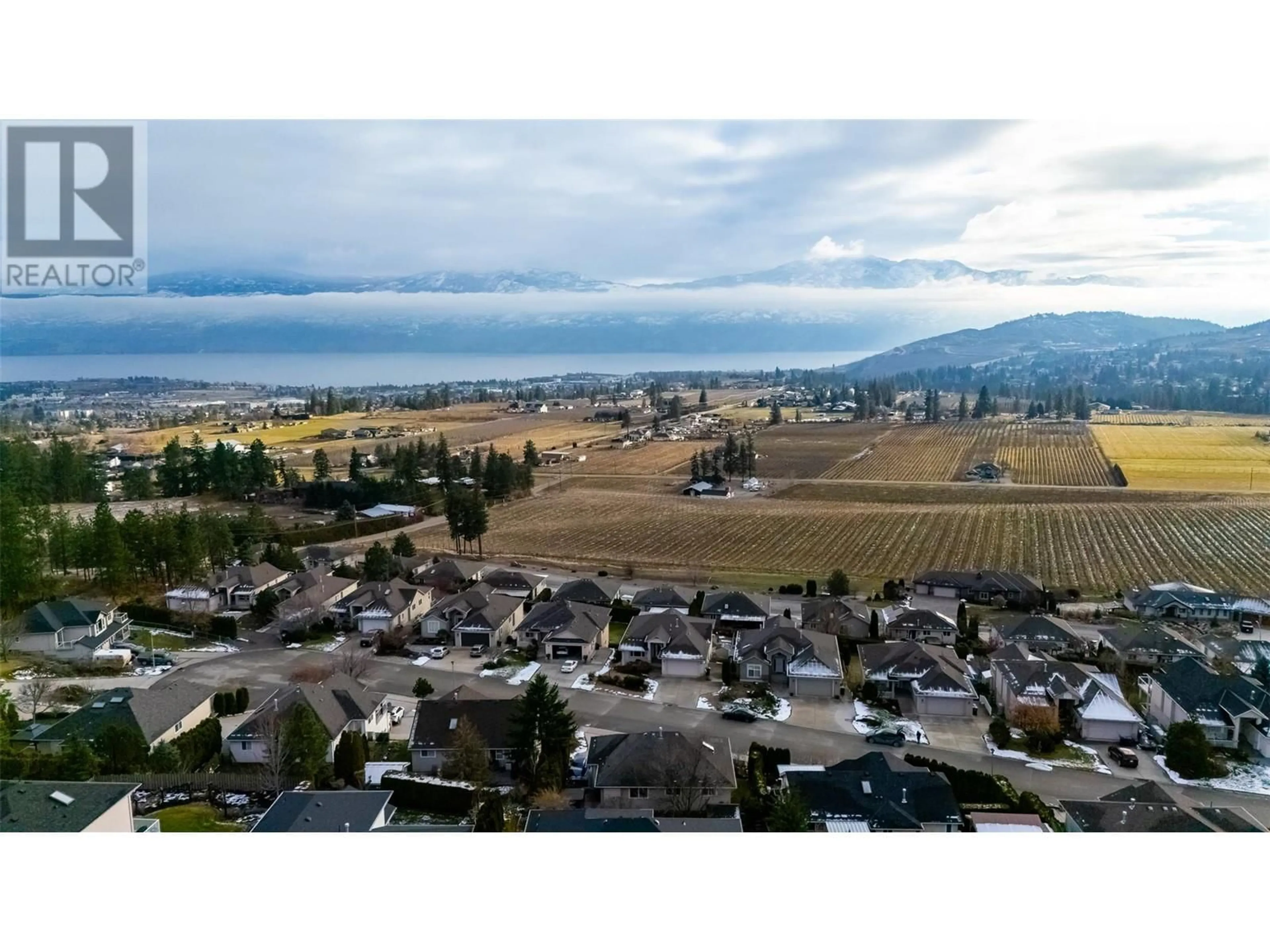 A pic from outside/outdoor area/front of a property/back of a property/a pic from drone, mountain view for 2838 Summerview Place, West Kelowna British Columbia V4T2S5