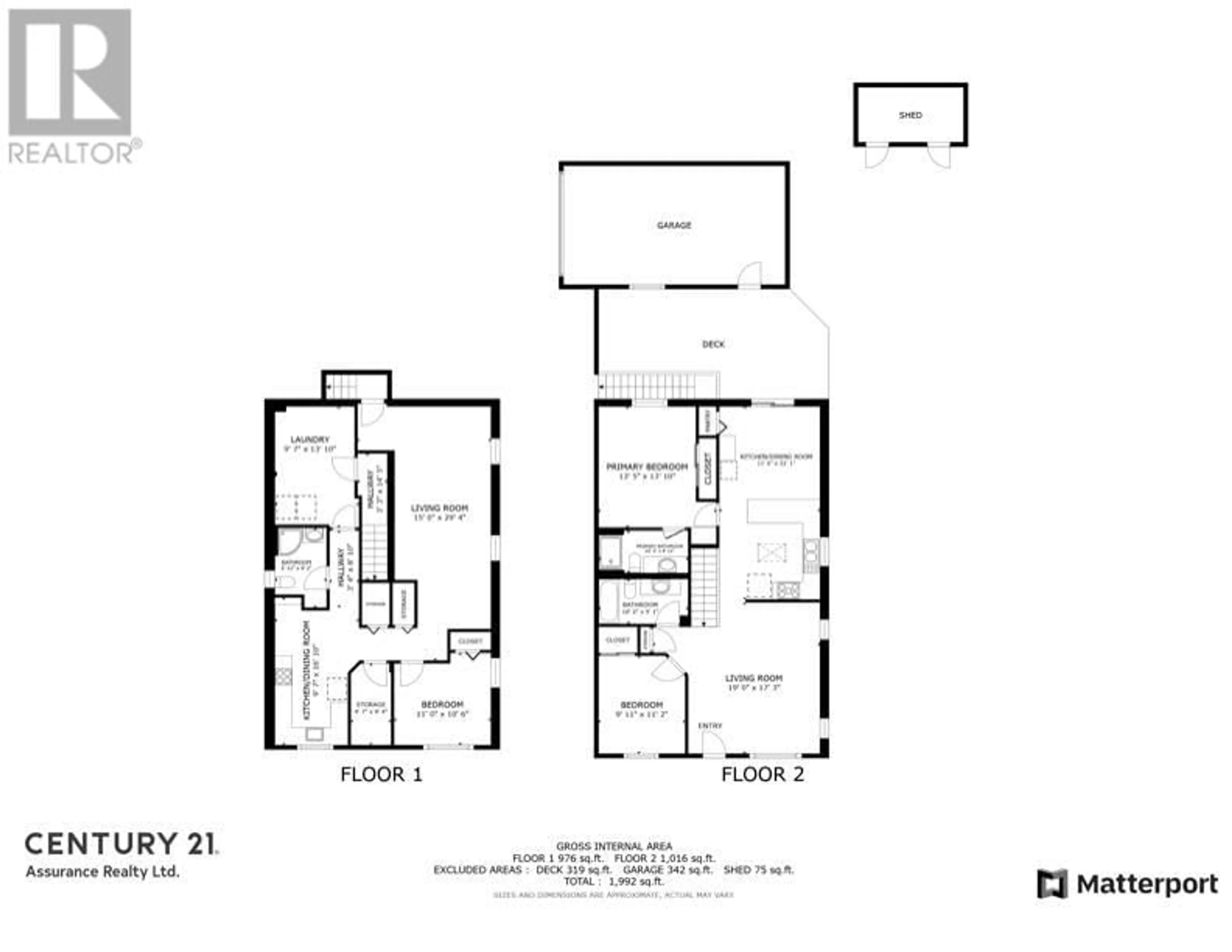 Floor plan for 1612 33 Street, Vernon British Columbia V1T5P7